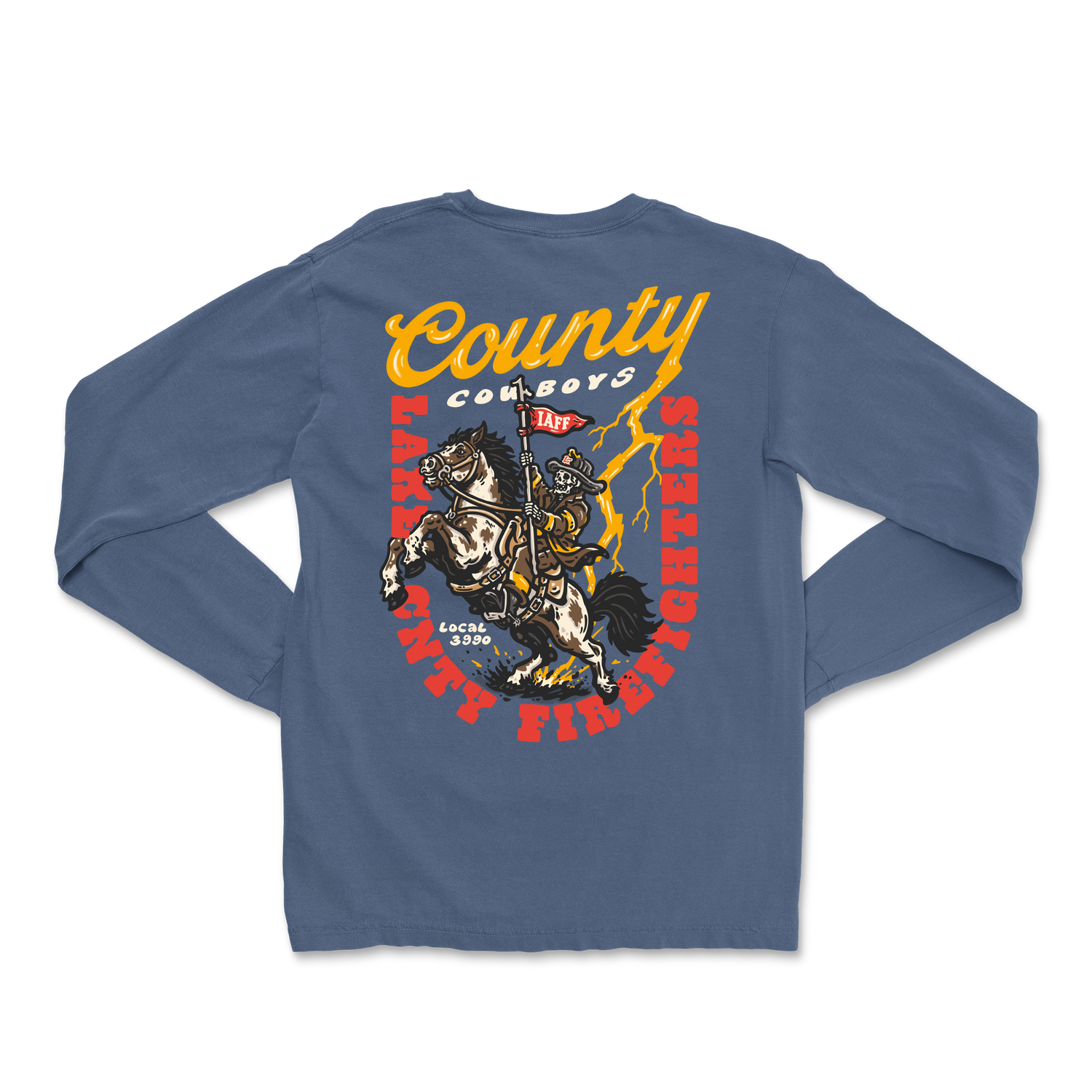 LCFF L3990 County Cowboys Blue Long Sleeve