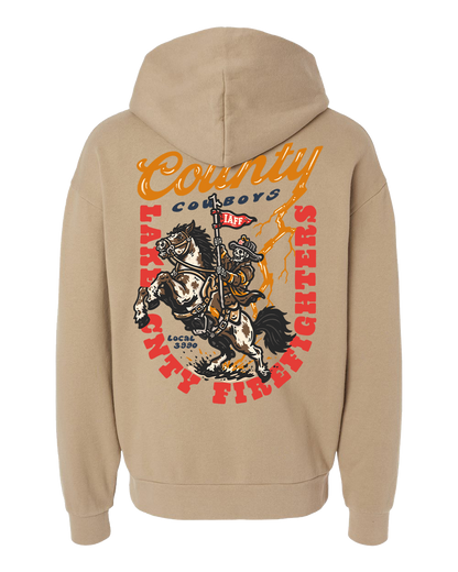 LCFF L3990 County Cowboys Tan Hoodie