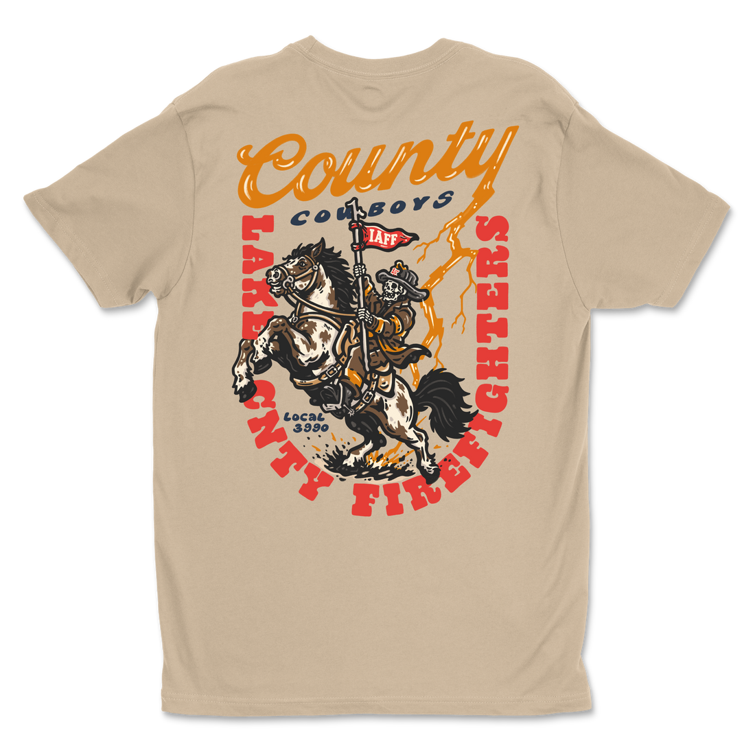LCFF L3990 County Cowboys Tan Tee