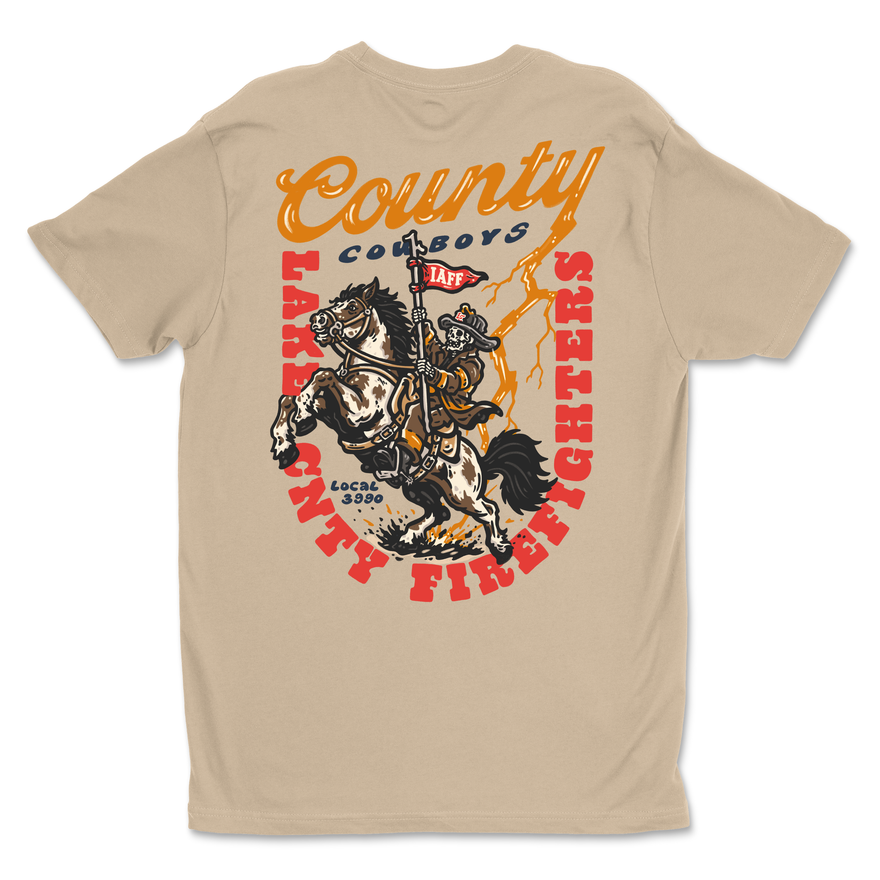 LCFF L3990 County Cowboys Tan Tee