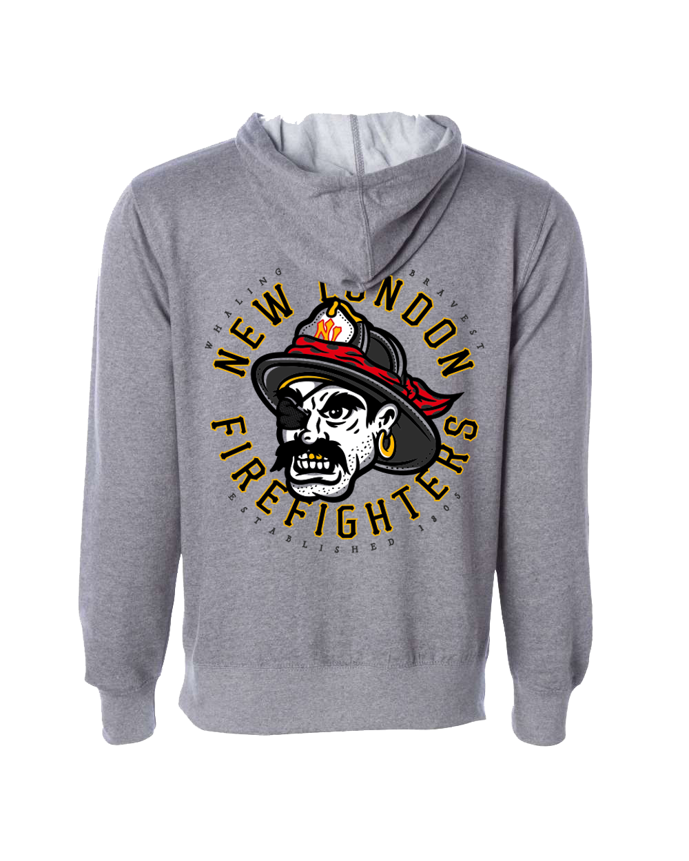 New London Firefighters Pirate Hoodie