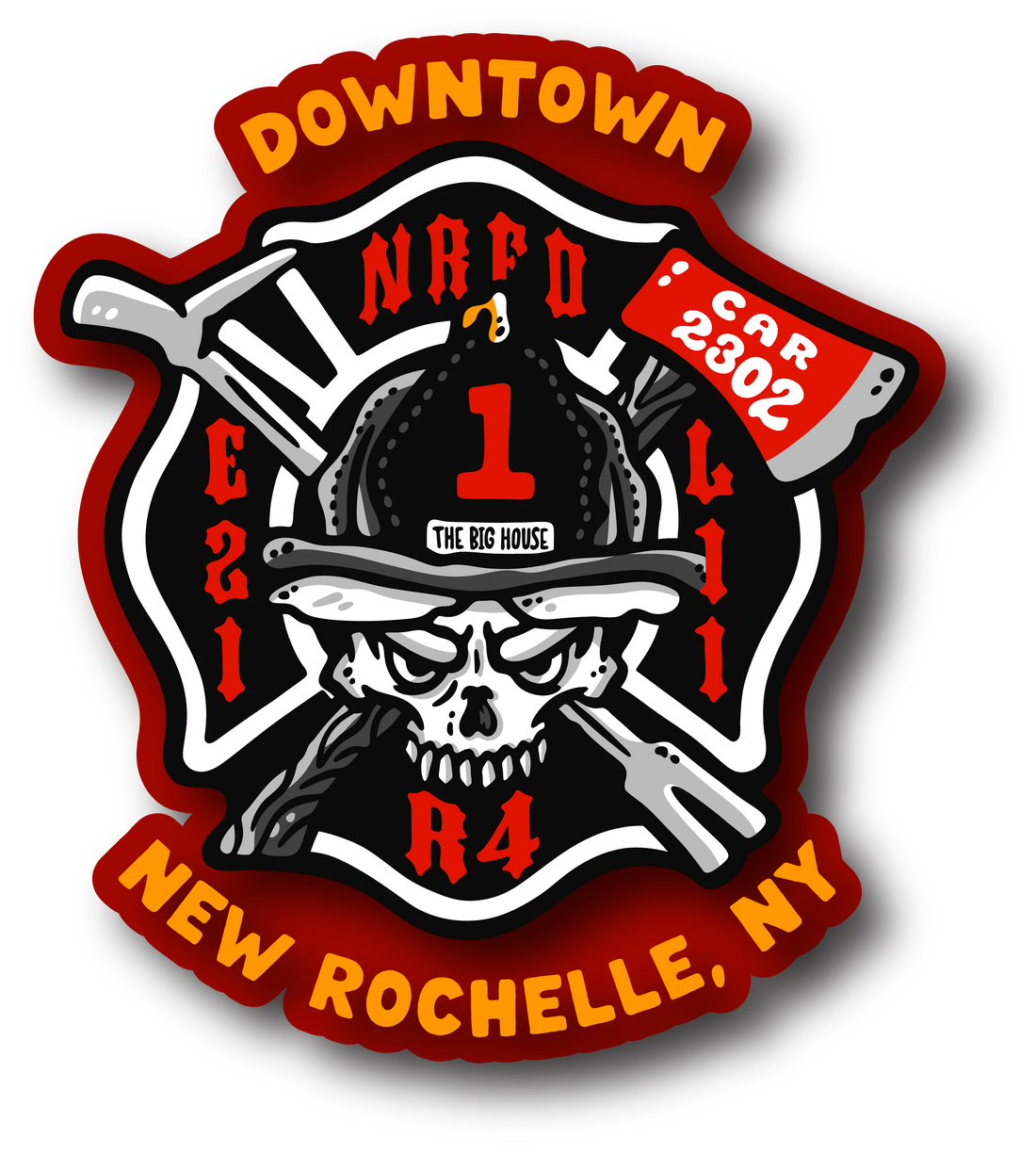 New Rochelle Big House Decal
