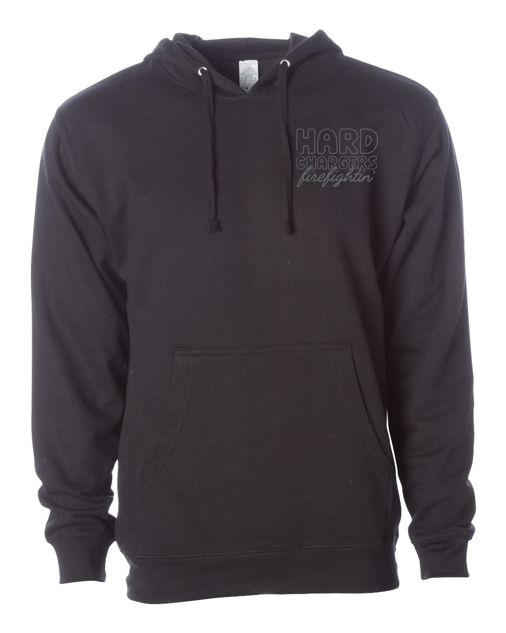 Hard Chargers No One Cares Blacked Out Hoodie