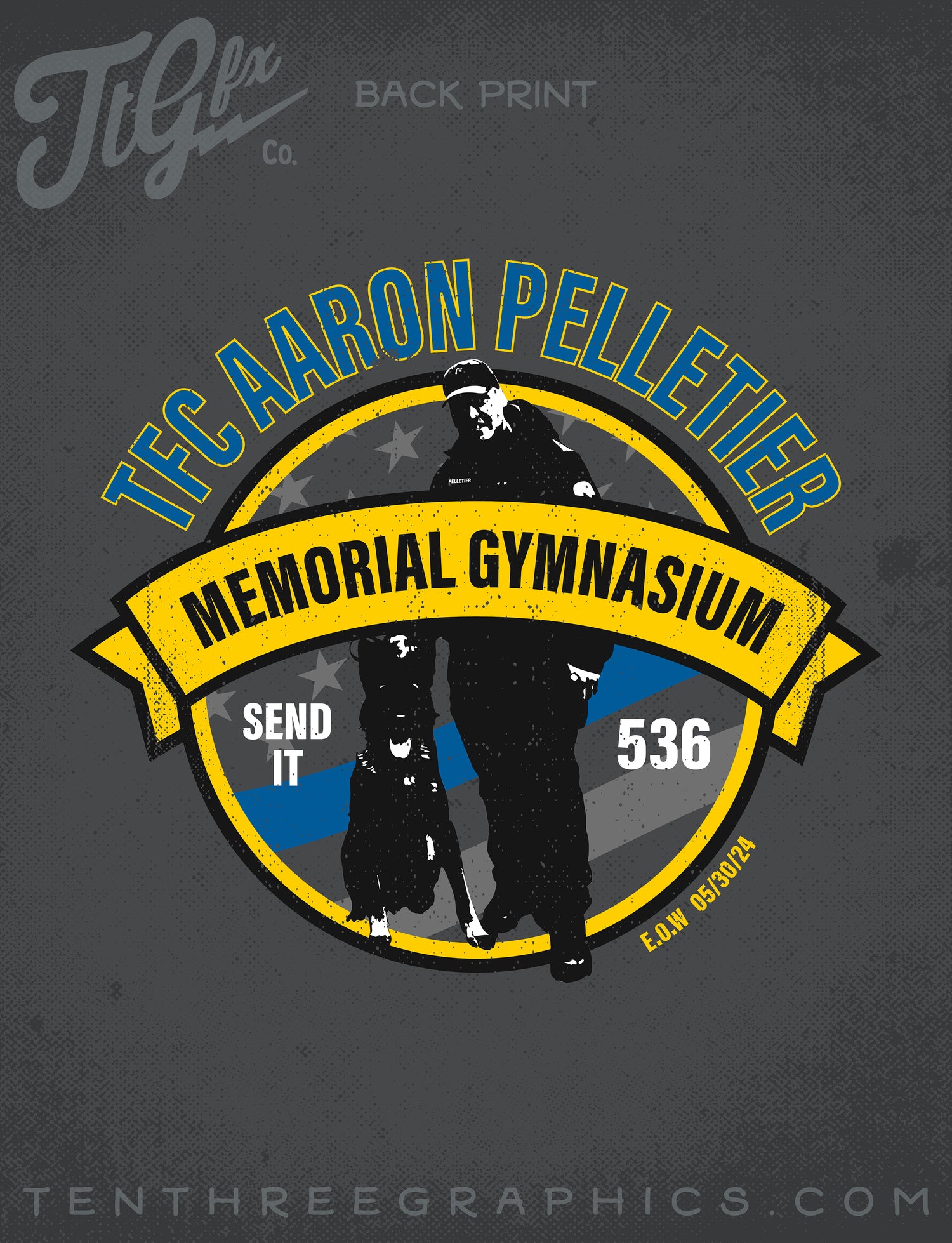 CSP TFC Pelletier Memorial Gym Tee