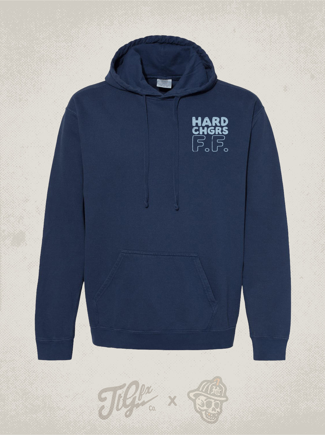 Quilted SZN Navy Hoodie