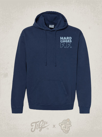 Quilted SZN Navy Hoodie