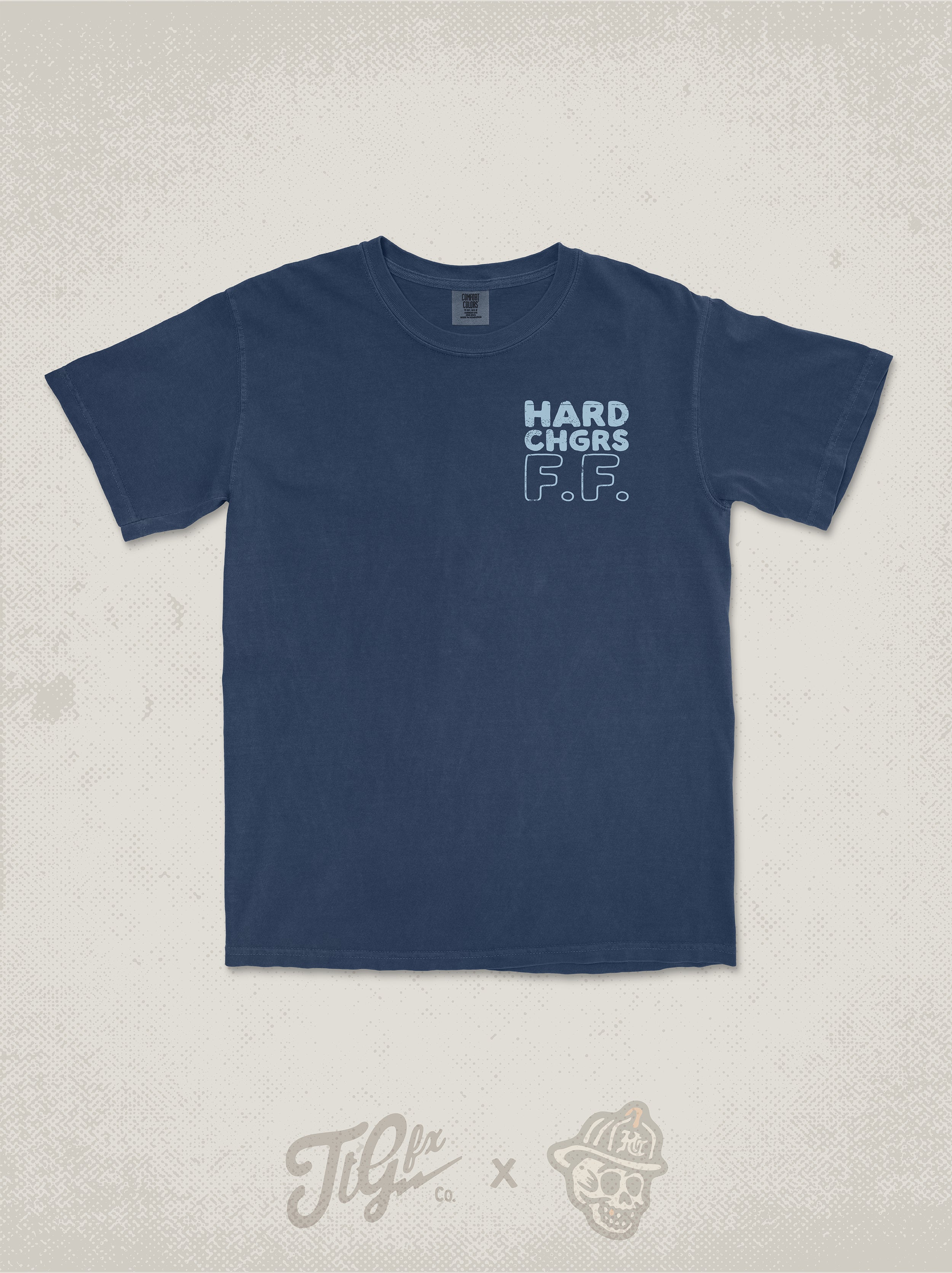 Quilted SZN Navy Tee
