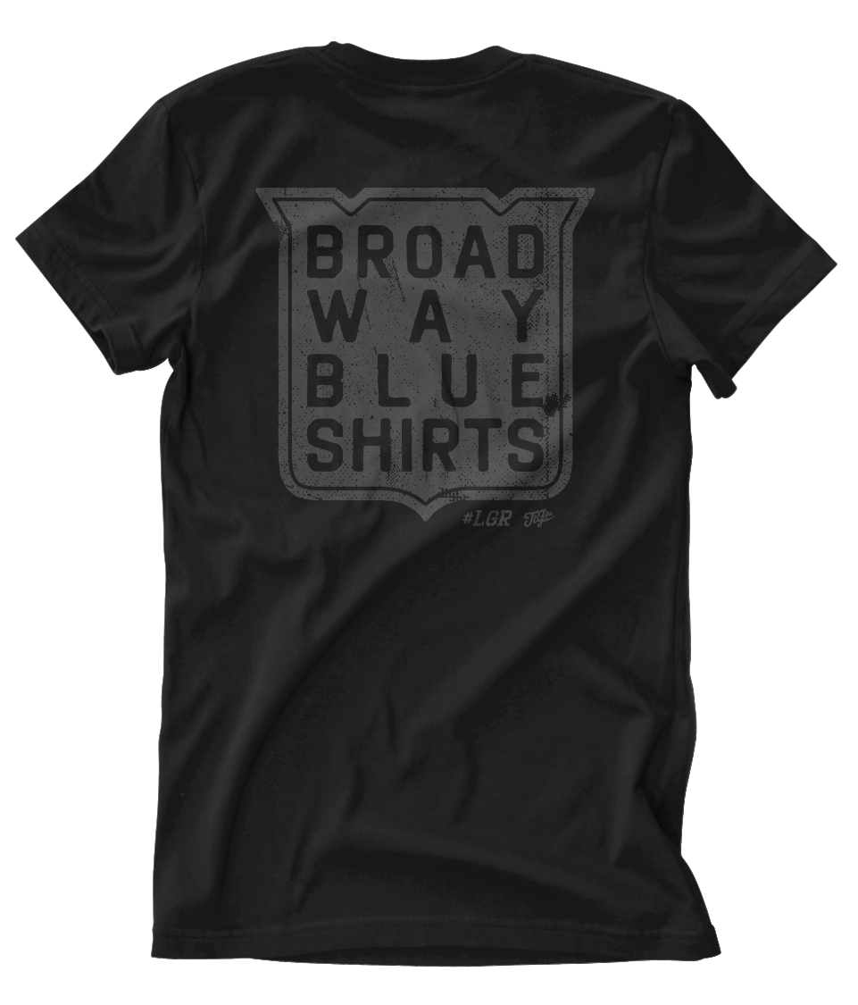 Broadway Blueshirts &quot;Blacked Out&quot; Tee