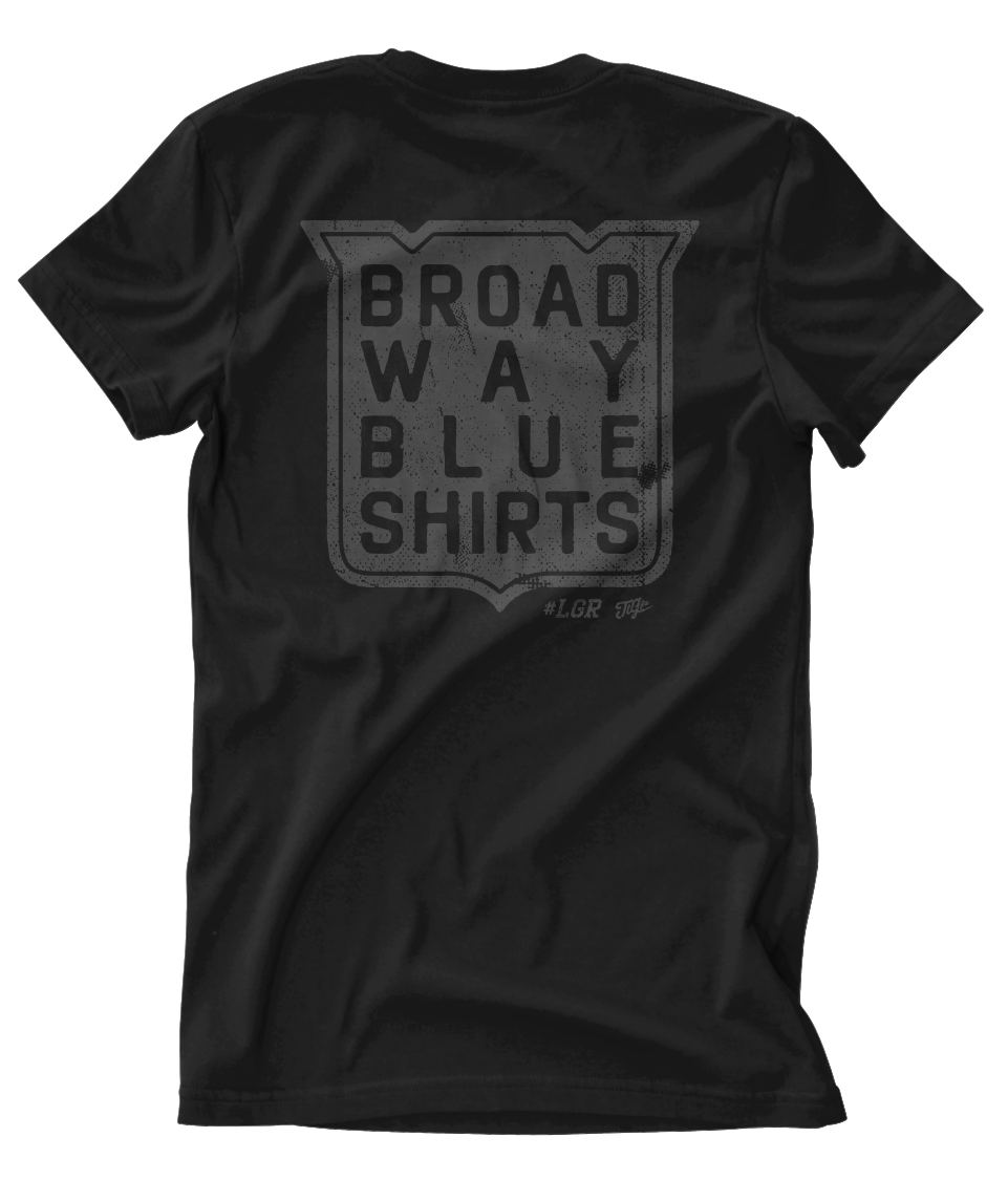 Broadway Blueshirts "Blacked Out" Tee