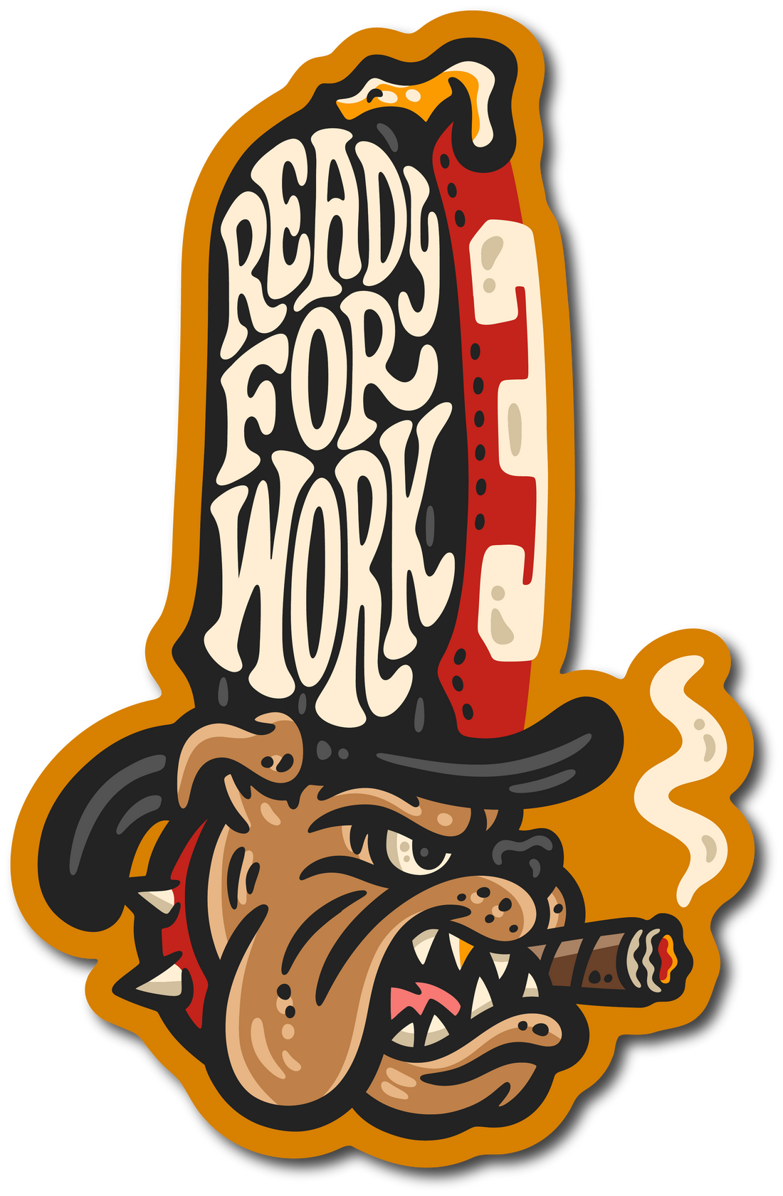 Ready For Work Dog Decal