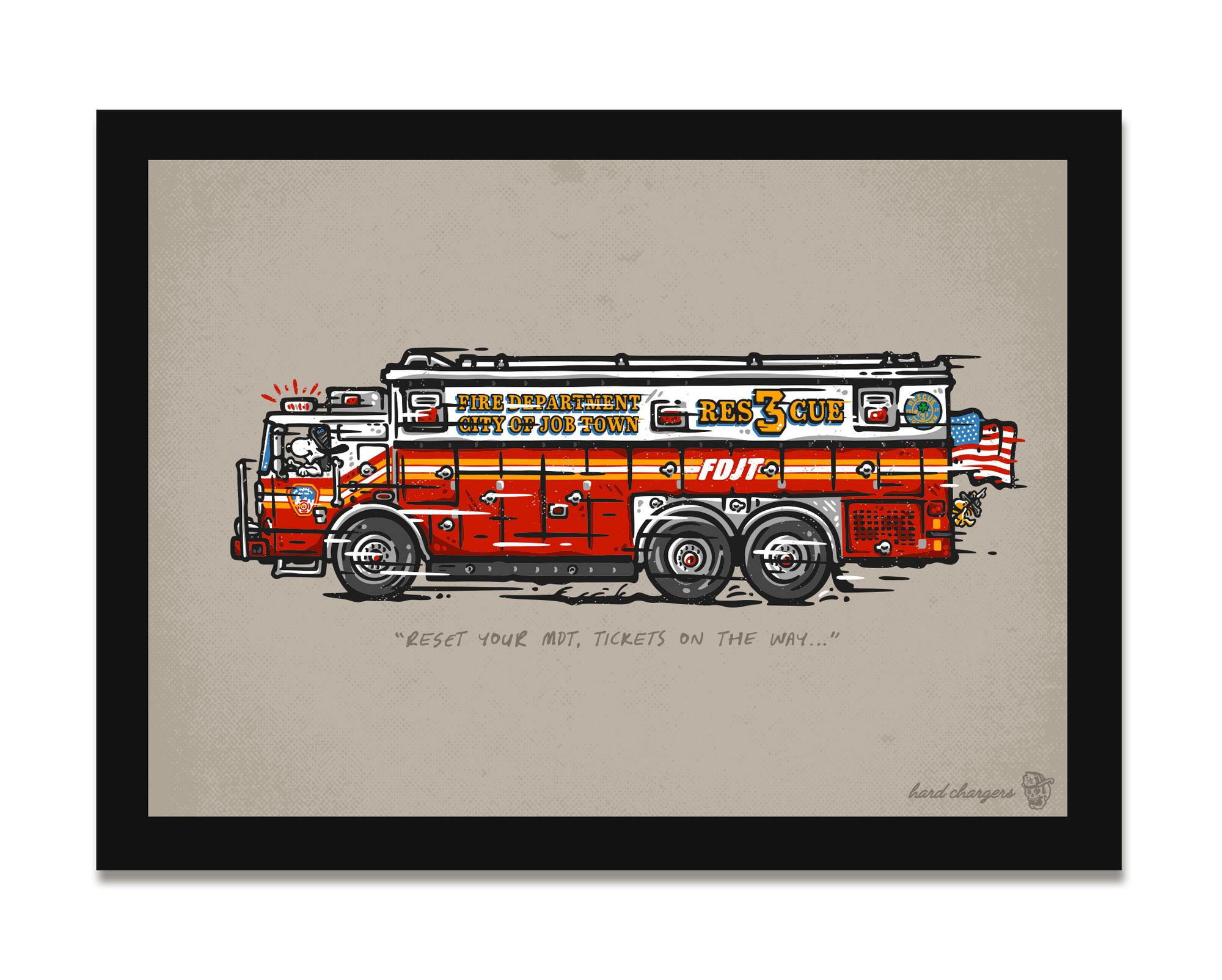 Goin to Work' Americana Print