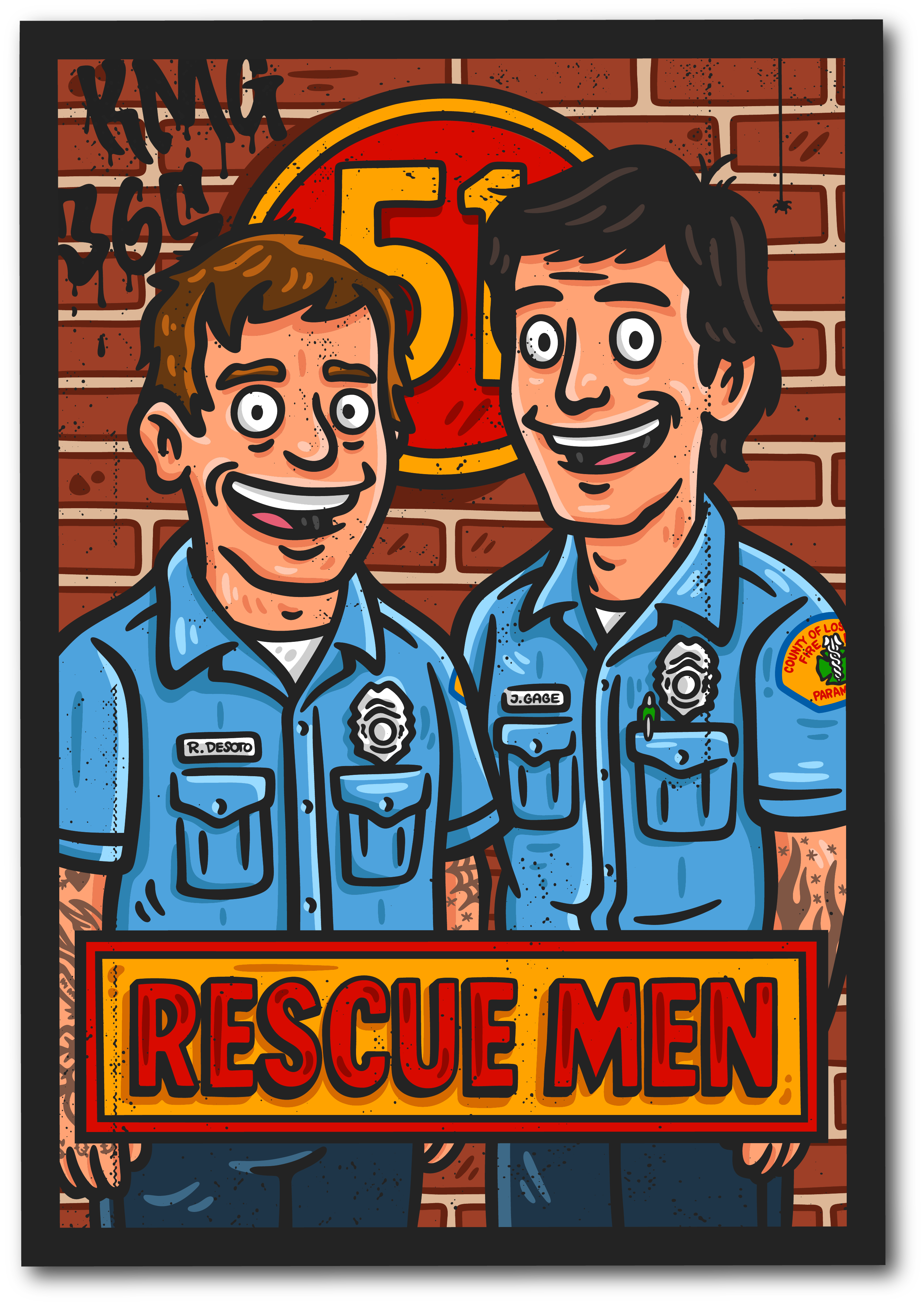 Rescue Men Decal