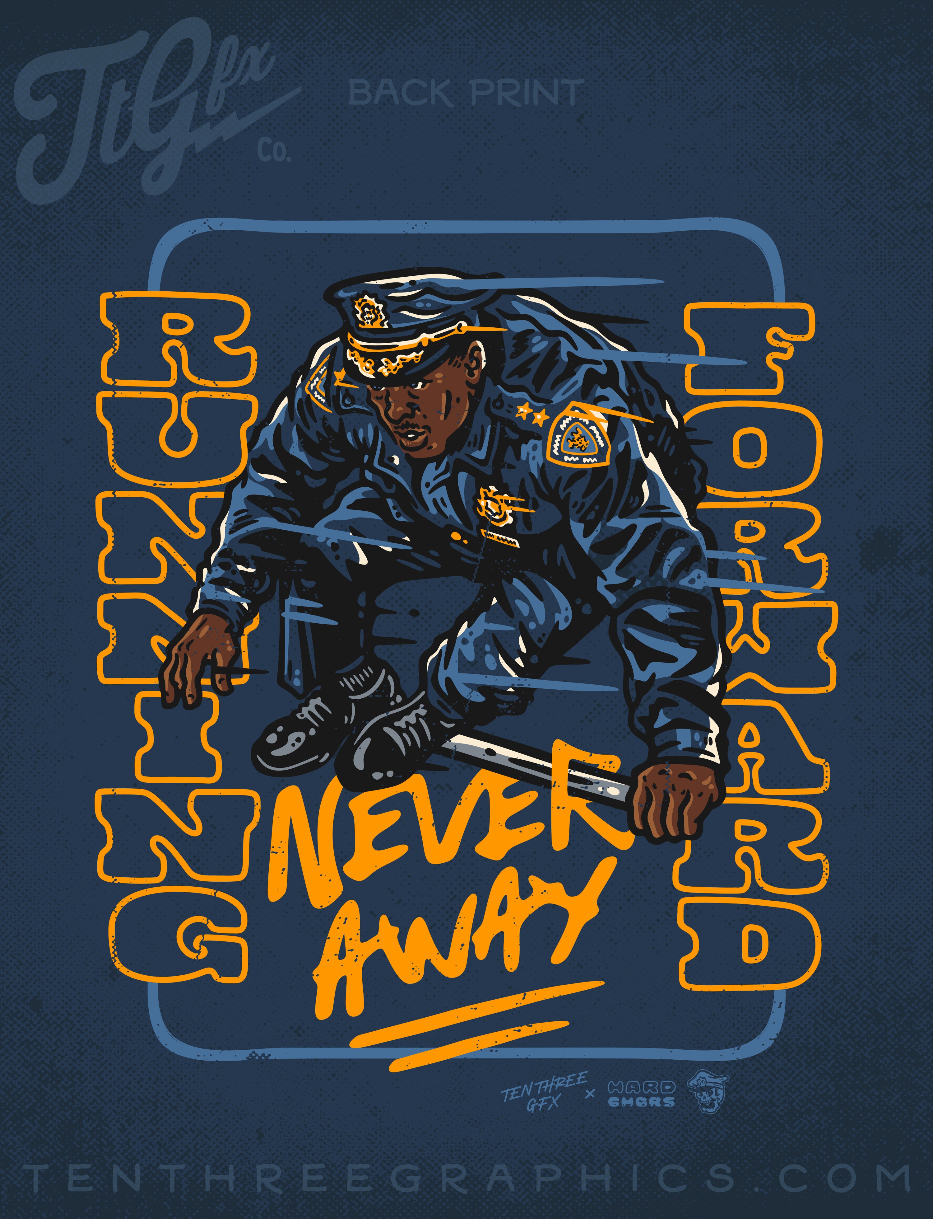 Running Forward Never Away Tee