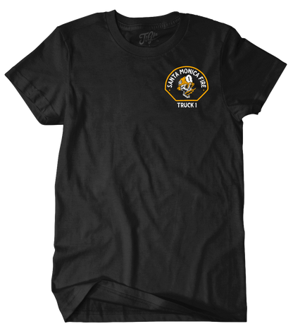 Santa Monica Fire Truck 1 Tiller Tee