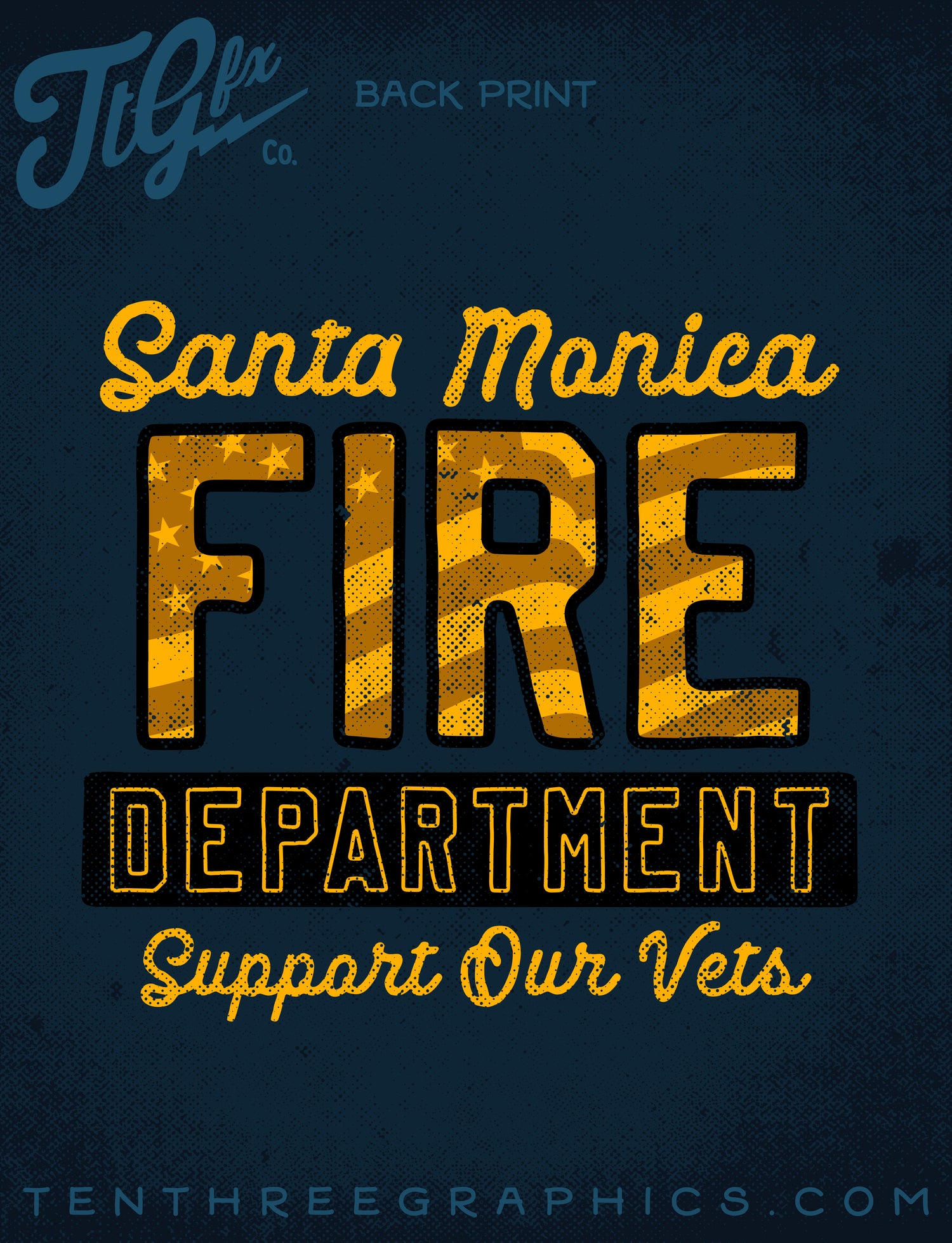 Santa Monica FD Vets Tee