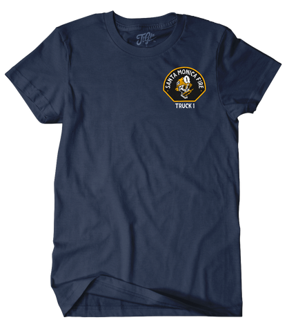 Santa Monica Tiller 1 Navy Tee