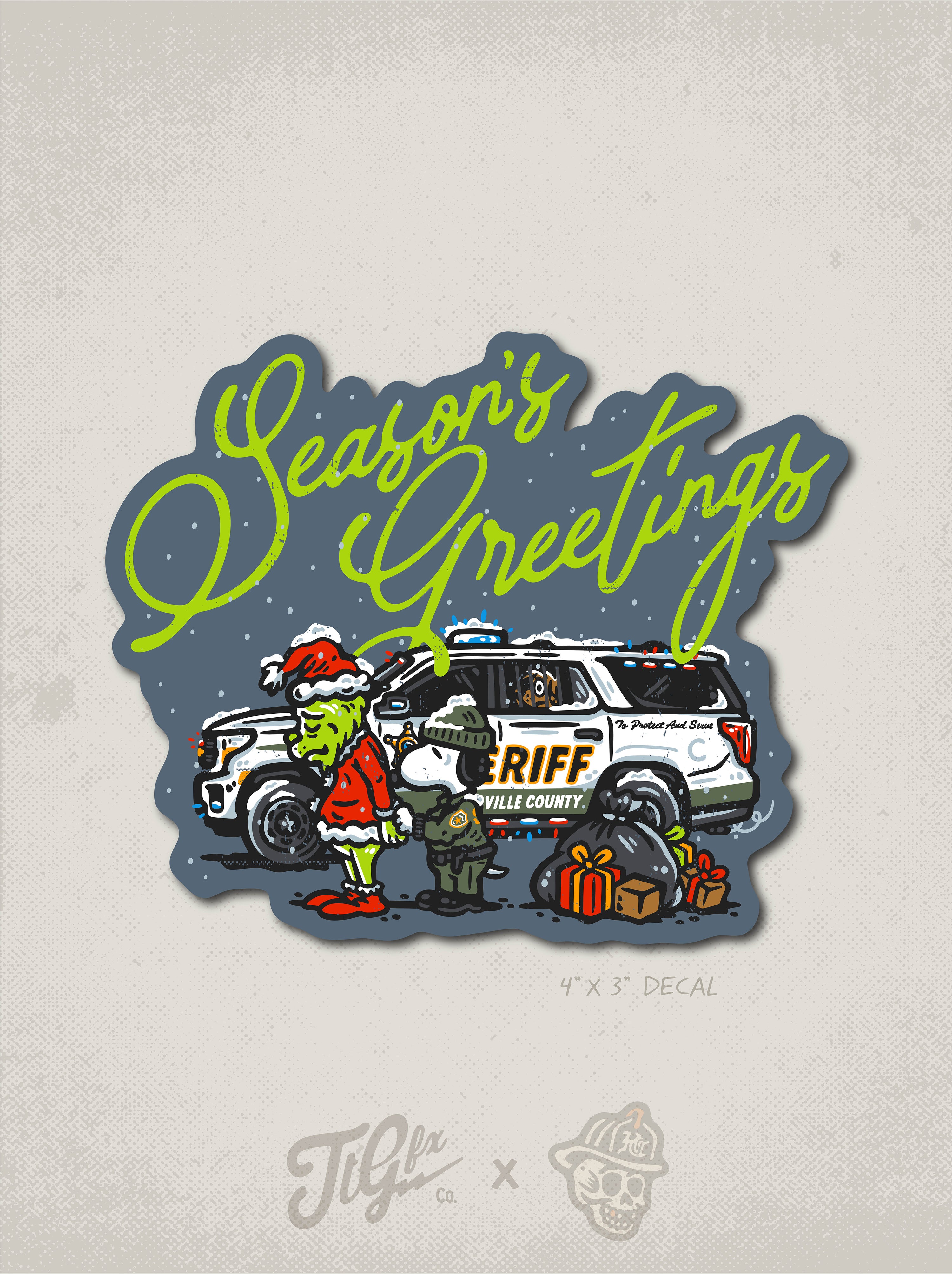Season's Greetings Decal
