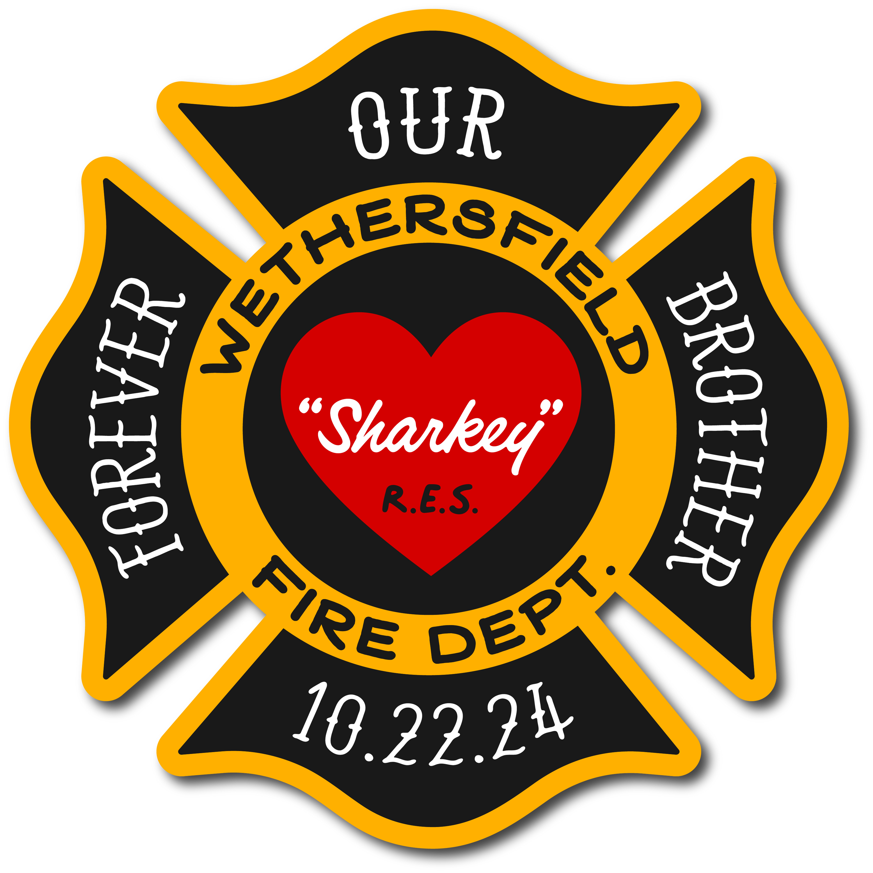 FF Rob Sharkey Sr. Memorial "Window" Decal