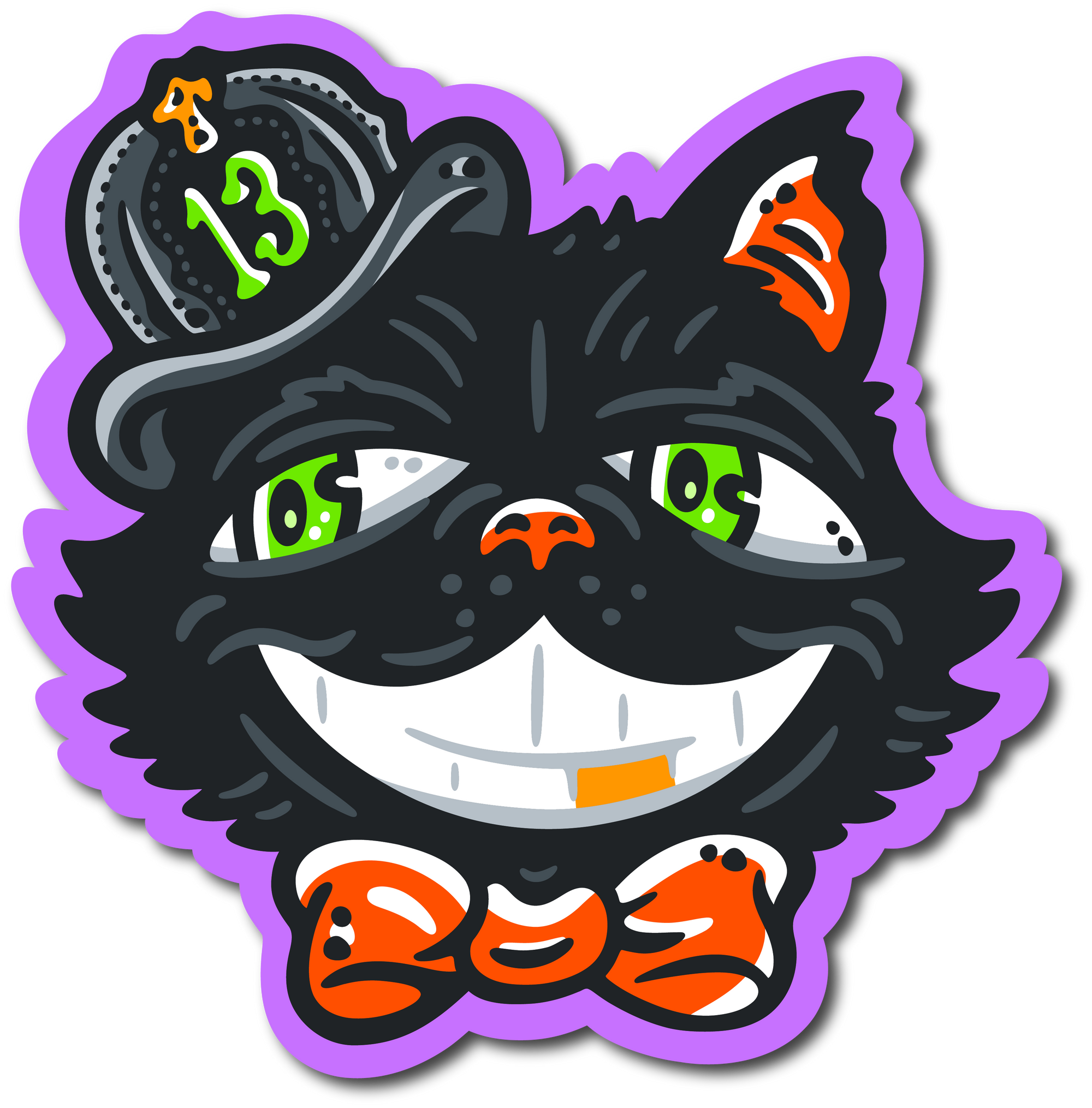 Spooky Cat Decal (Oct. '24)