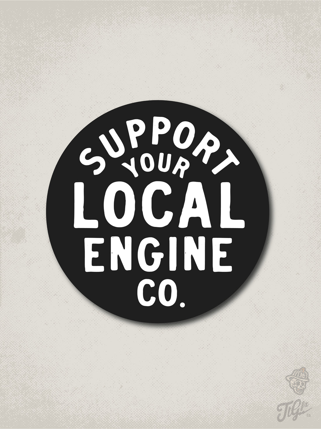Support Your Local Engine Co. Decal
