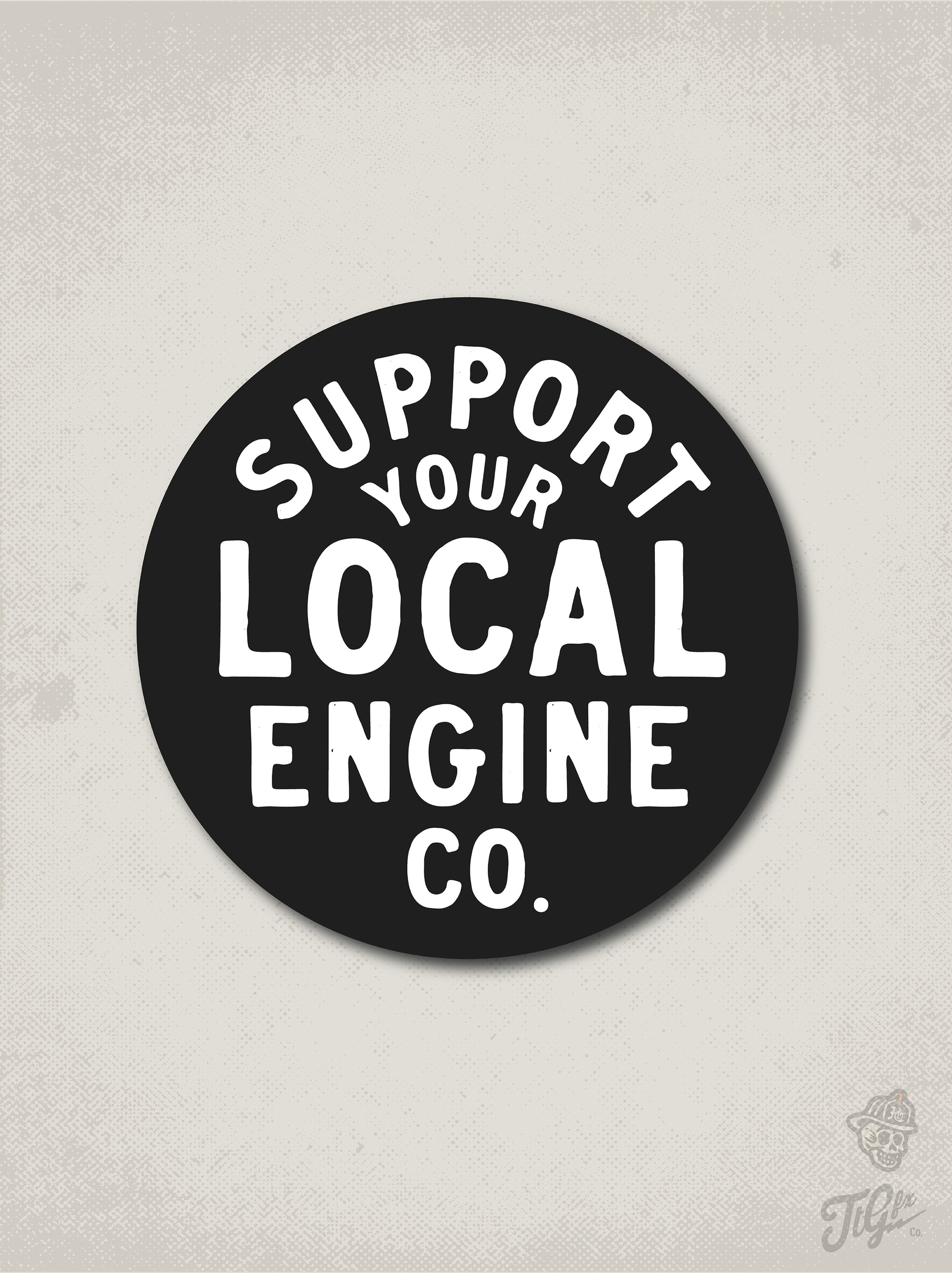 Support Your Local Engine Co. Decal