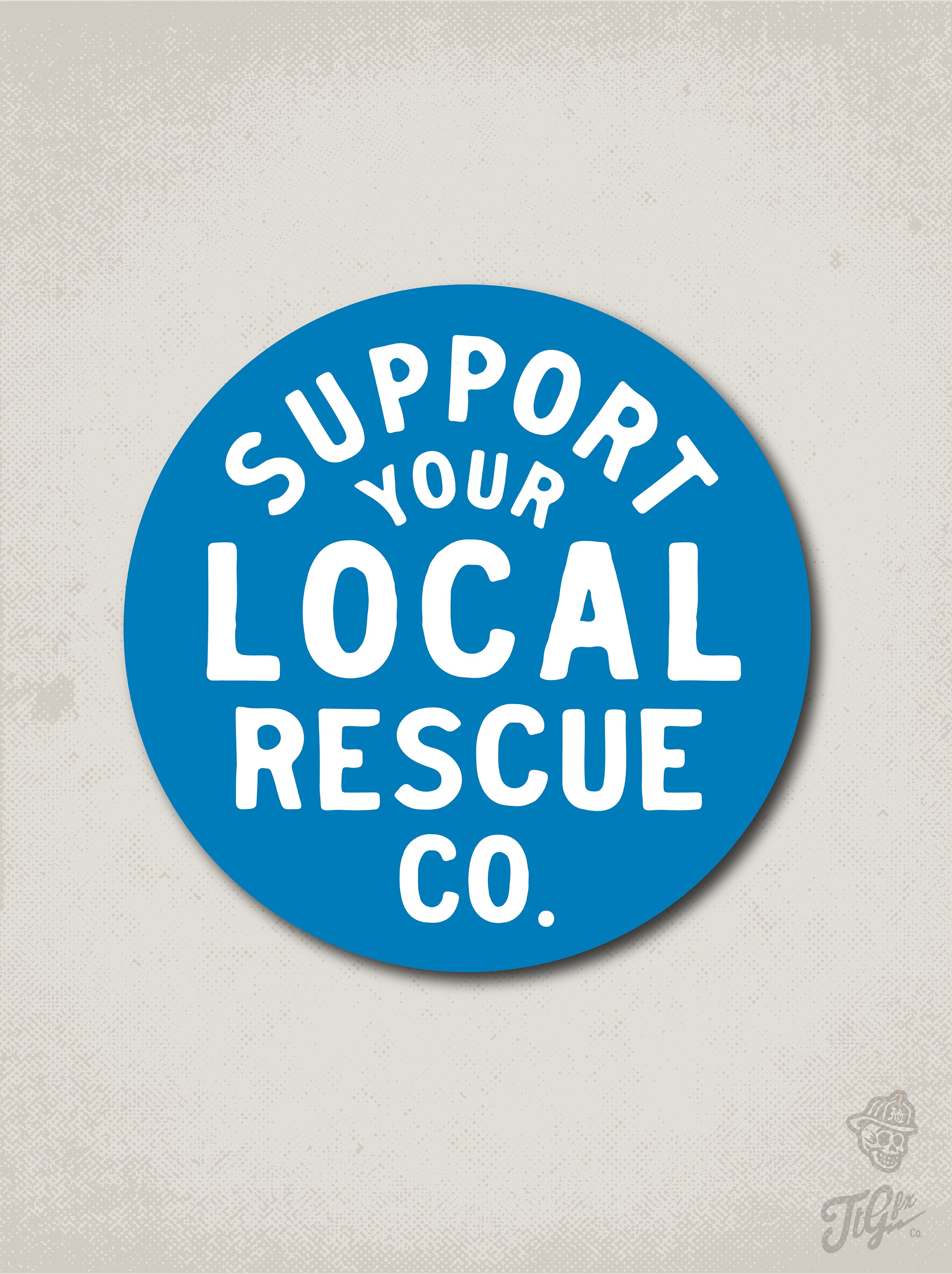 Support Your Local Rescue Co. Decal – TenThreeGraphics.com