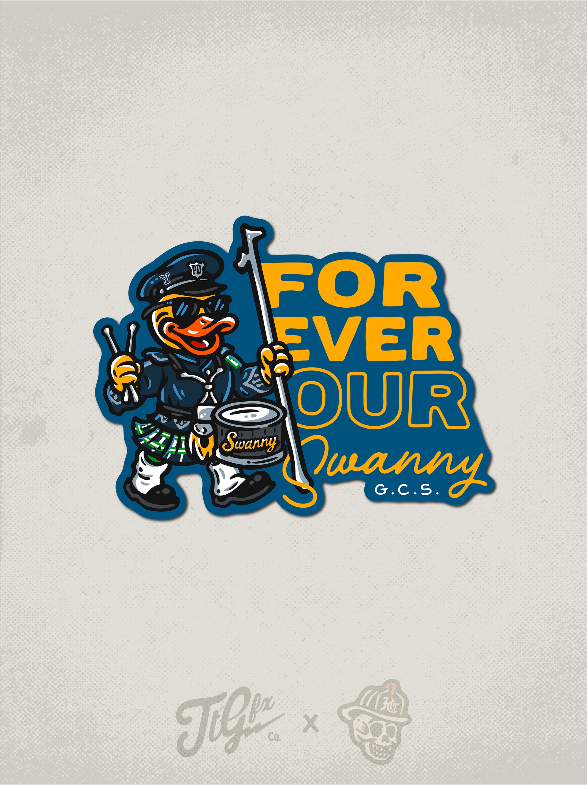 Yale PD Swanny Memorial Decal