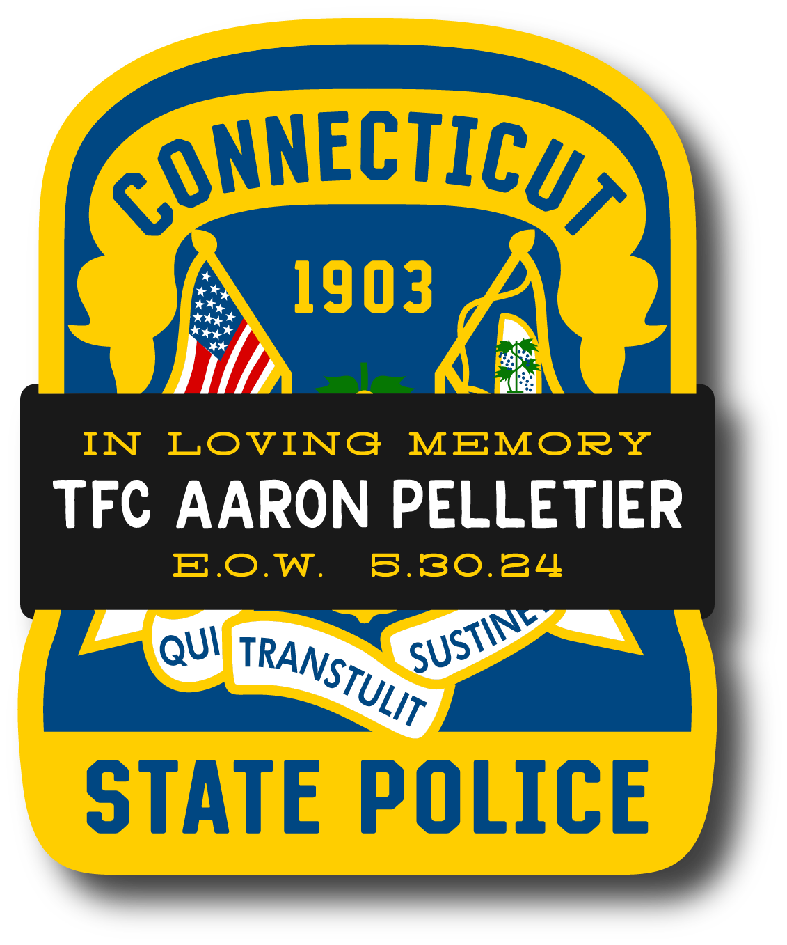 CSP TFC Aaron Pelletier Memorial Decal