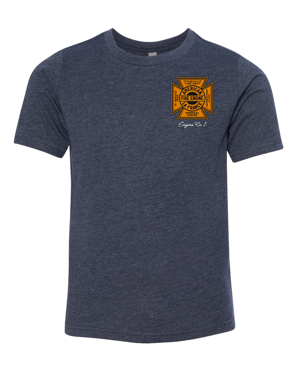 Titusville Fire ALF 100th Anniv. Midnight Navy Youth Tee