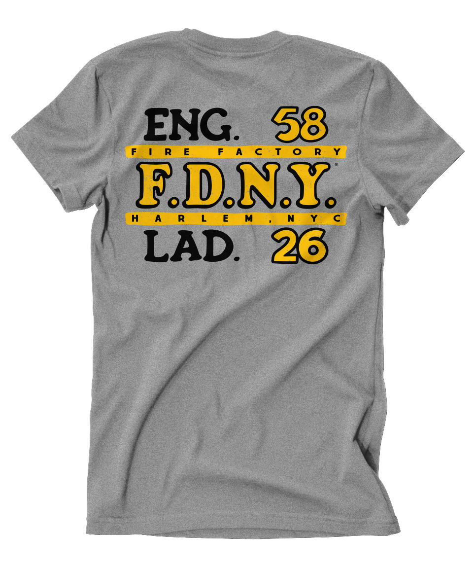FDNY® E58 L26 Old School House Tee