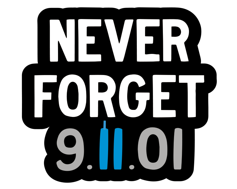 Never Forget 9/11 Memorial Pin