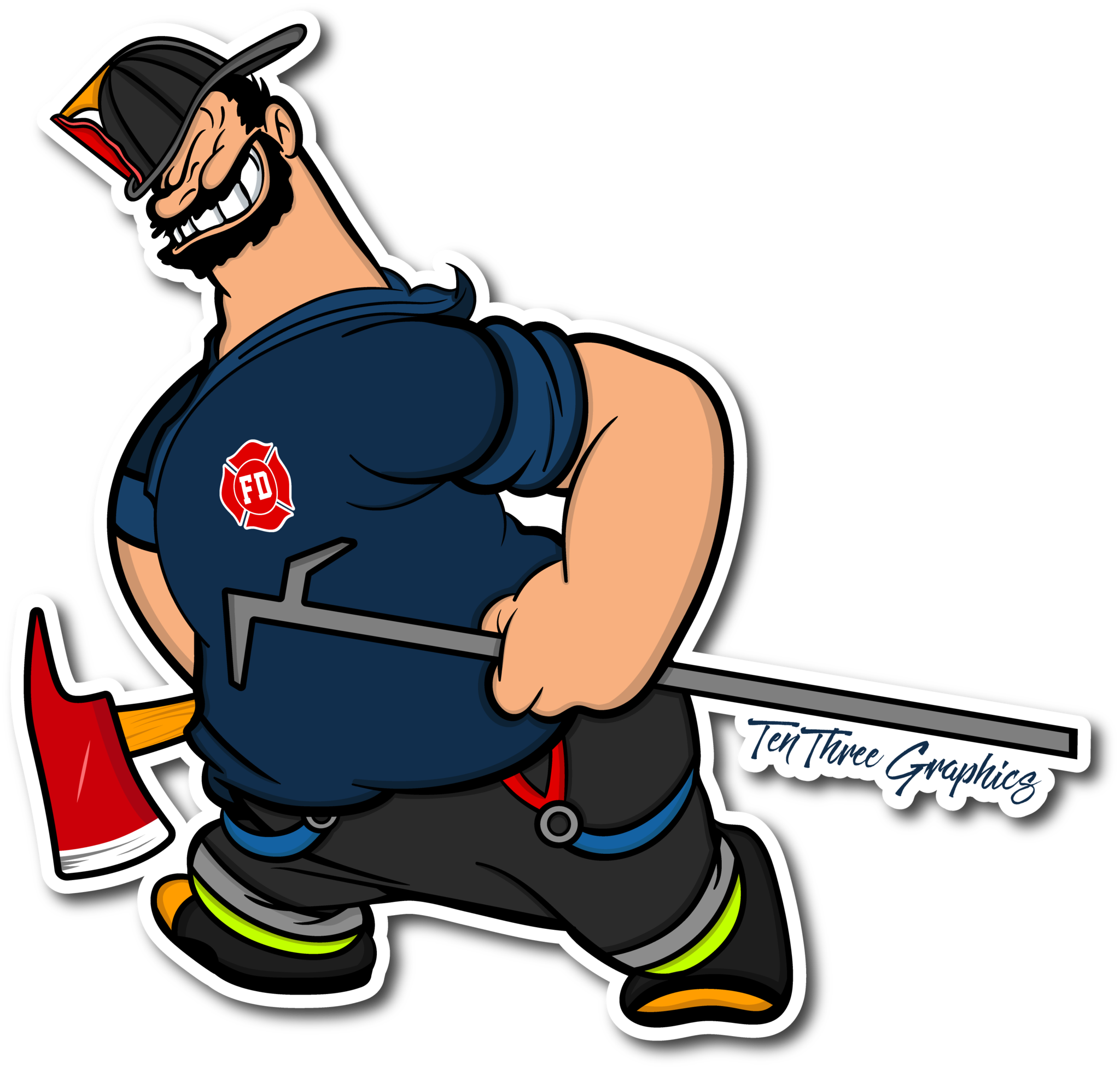 Truck Man Decal