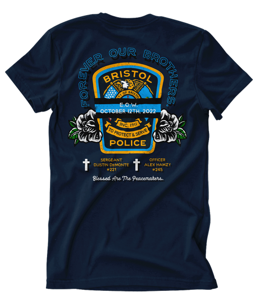 Bristol PD Memorial Navy Tee – TenThreeGraphics.com