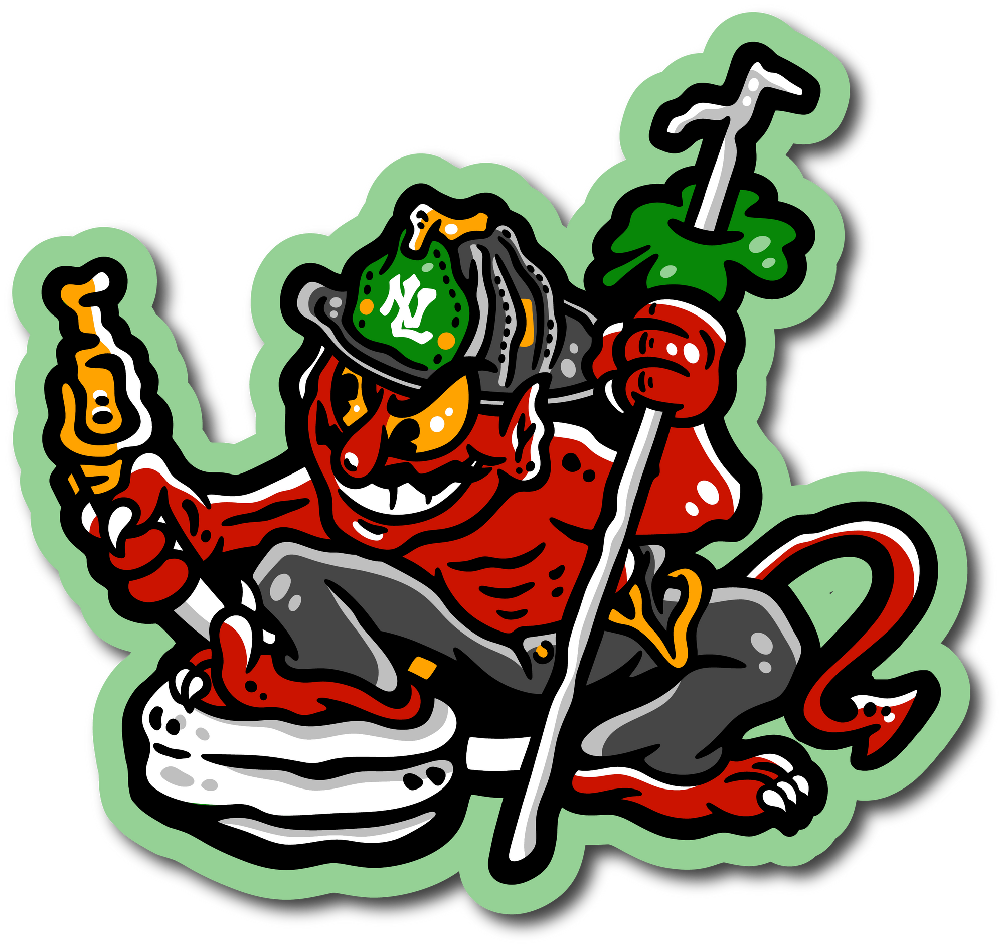 The Devils Den Shamrock Decal
