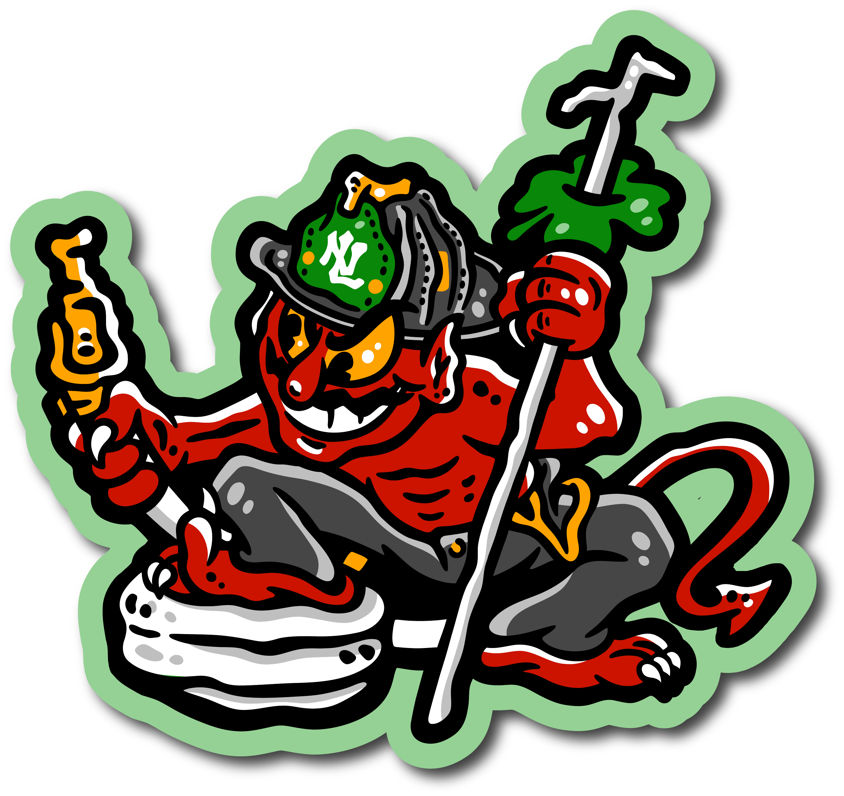 The Devils Den Shamrock Decal