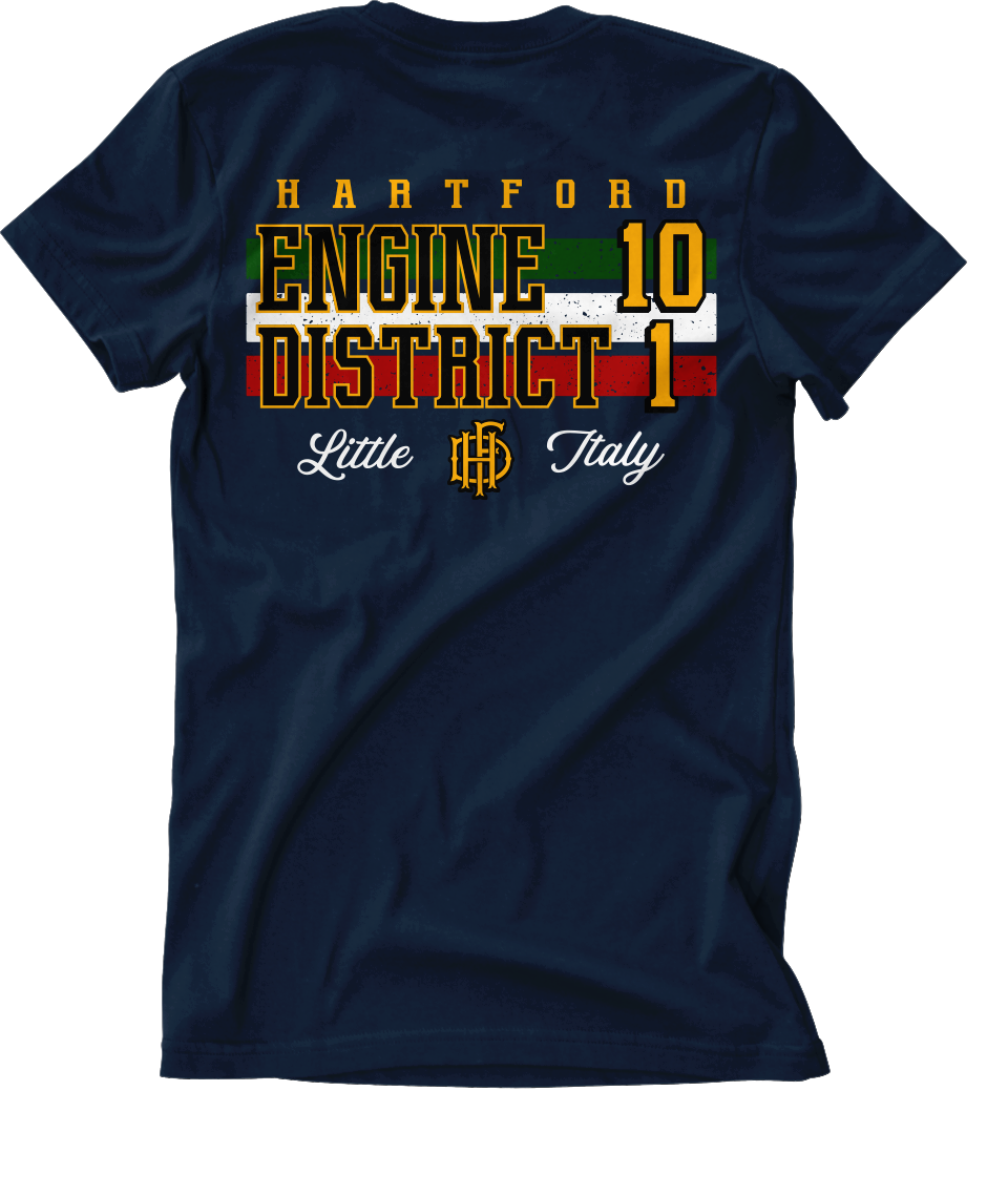 HFD E10 D1 Navy " Little Italy " Tee