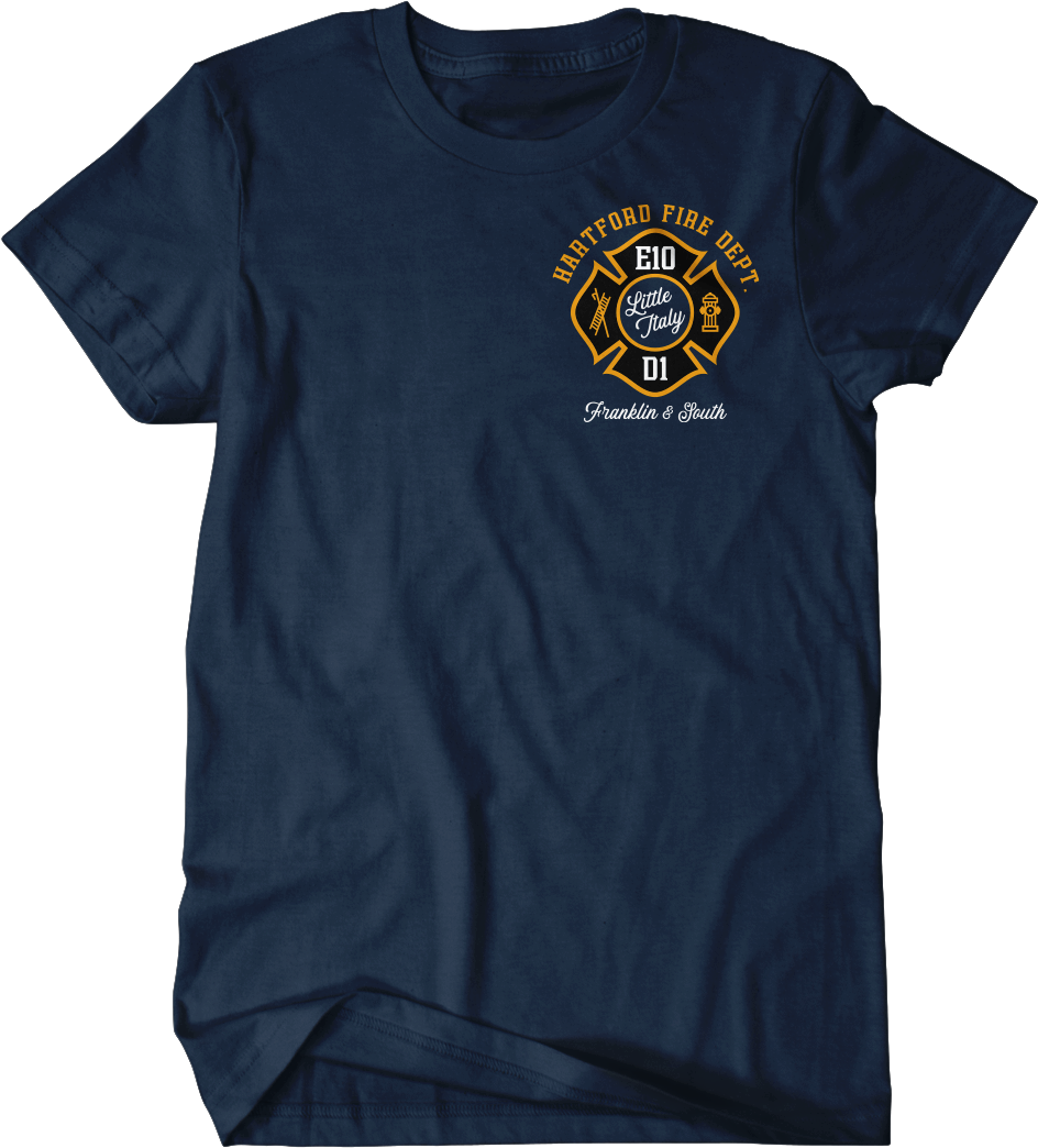 HFD E10 D1 Navy " Little Italy " Tee