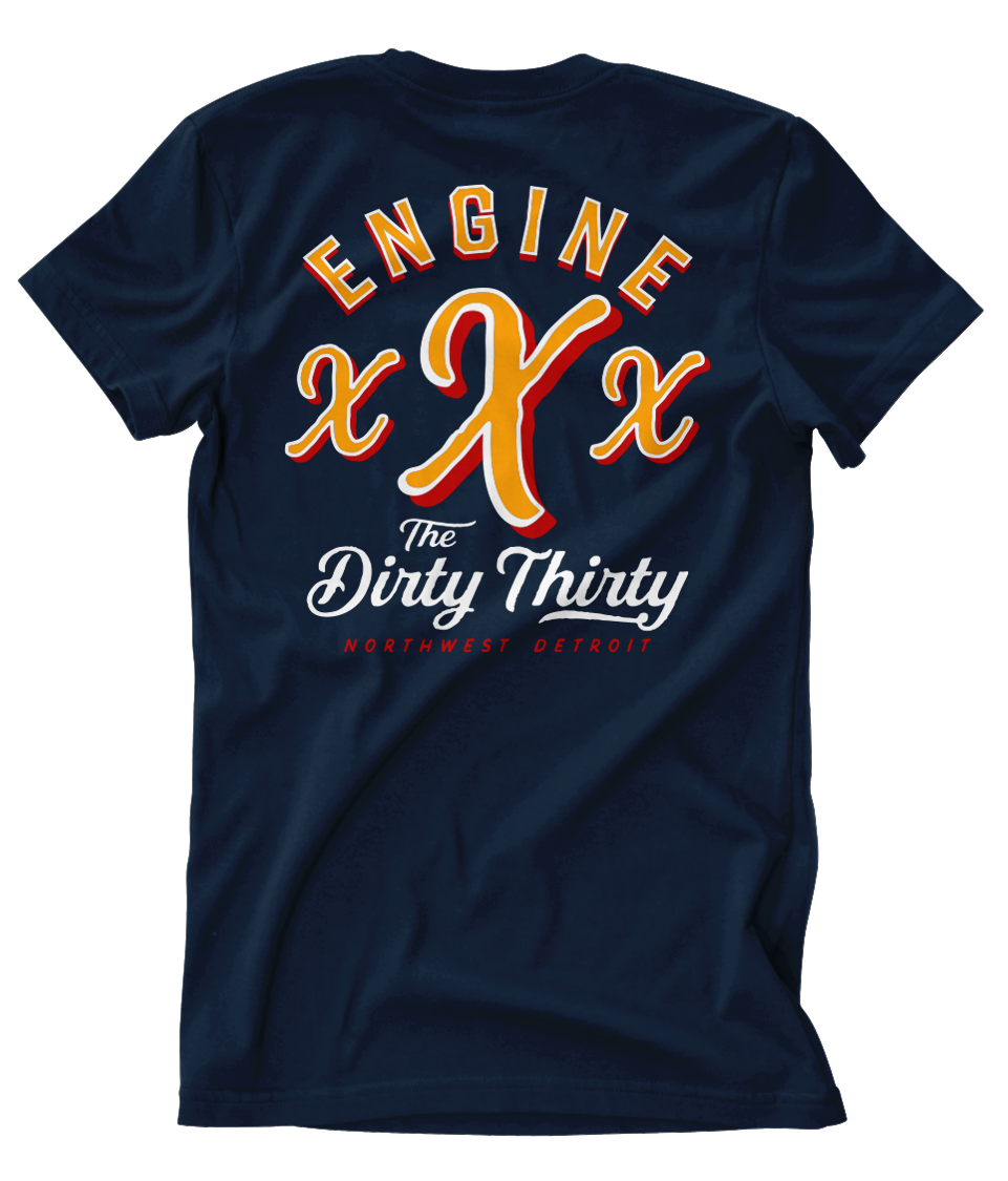 Detroit Fire "Dirty Thirty"  Tee