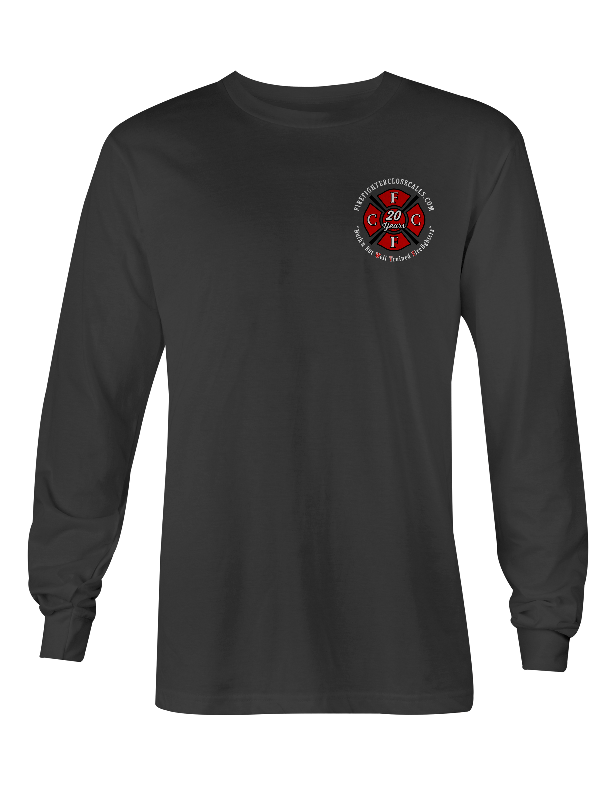 FireFightersclosecalls.com 20th Anniversary Charity Tee Long Sleeve