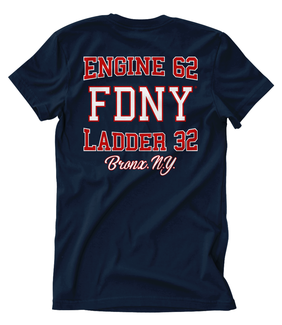 FDNY® 62 Engine & 32 Truck House Tee – TenThreeGraphics.com