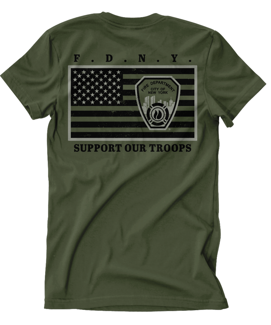 FDNY® Support Our Troops &quot;Mil Spec&quot; Tee