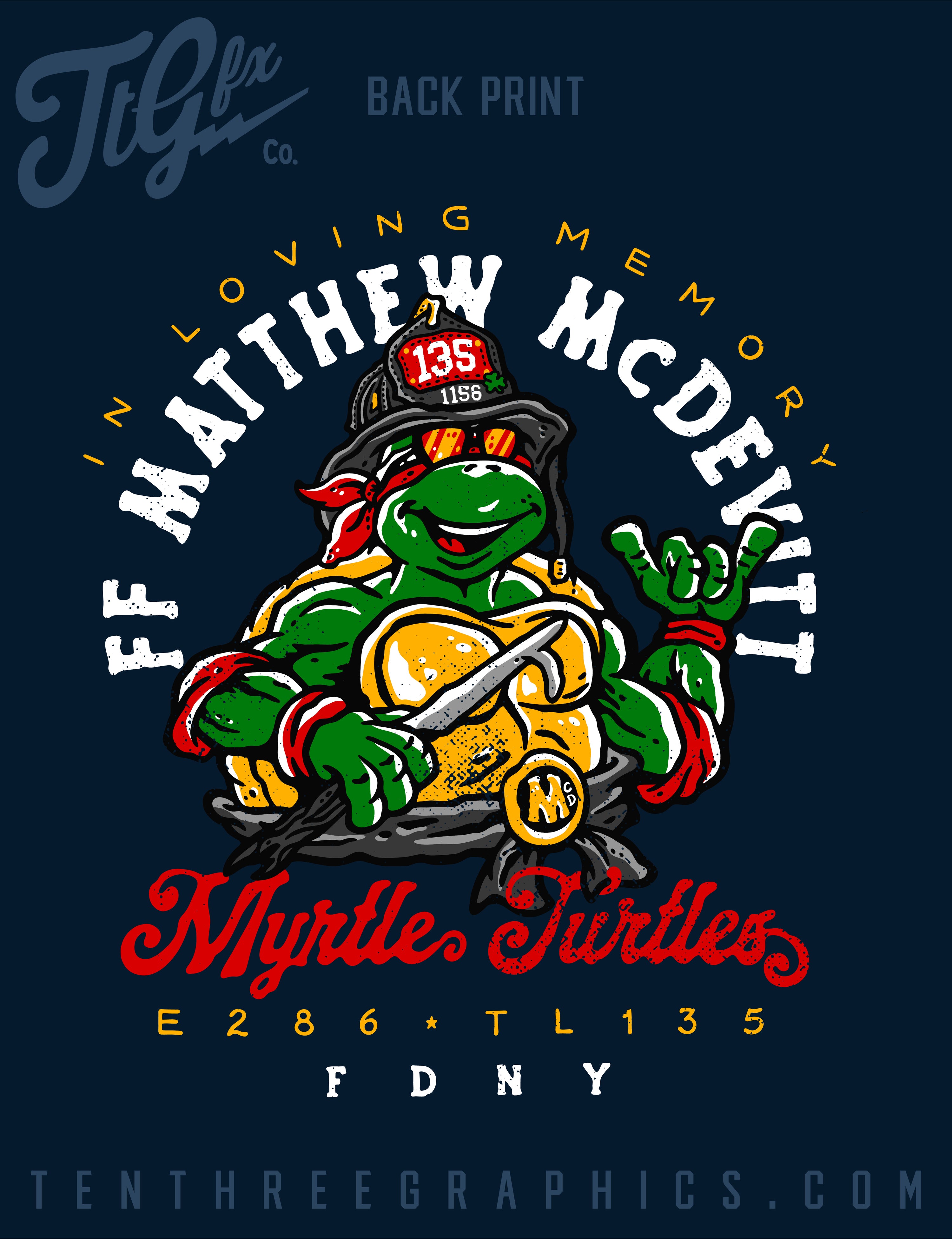 FF Matthew McDevitt Memorial Tee (Navy)