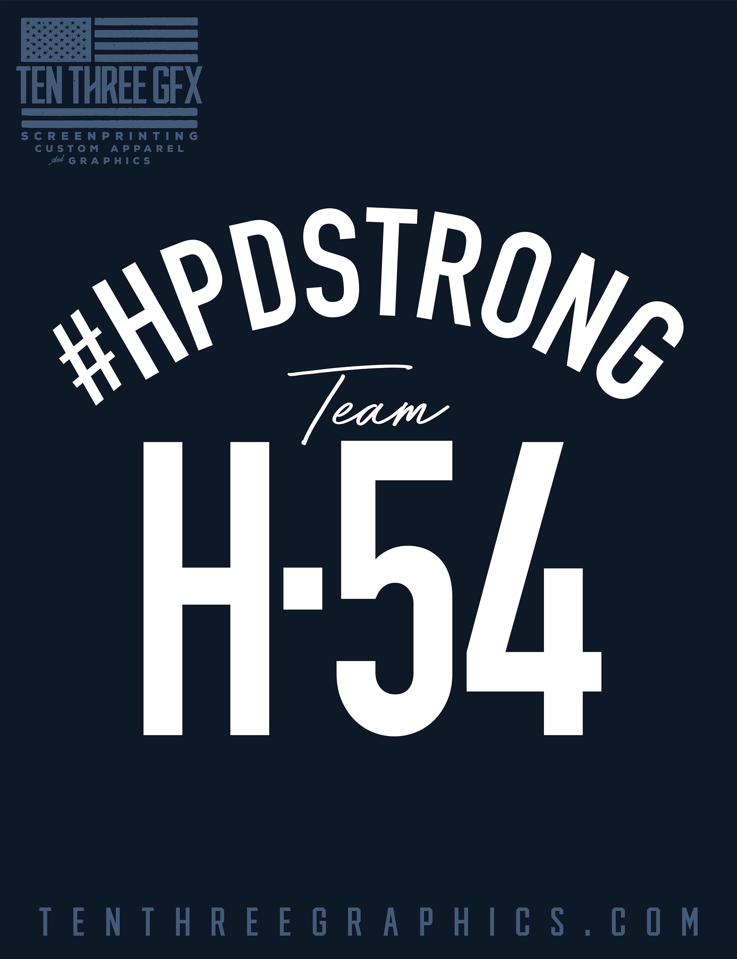 #HPDSTRONG H54 Support Tee