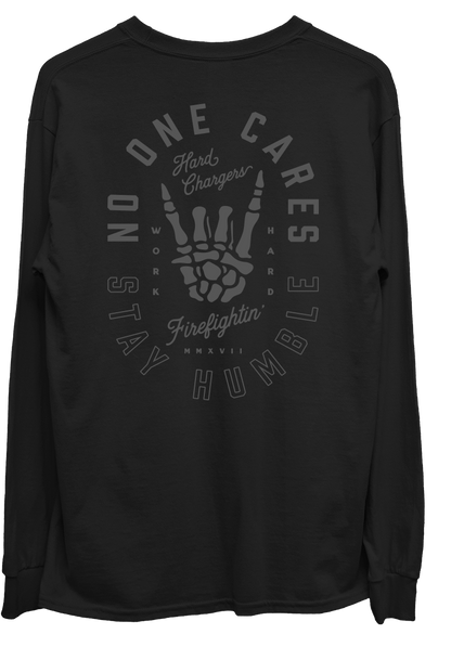 Hard Chargers No One Cares Blackout Long Sleeve