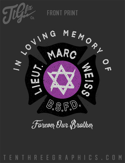 Lt. Marc Weiss &quot;Hebrew Hammer&quot; Memorial Tee