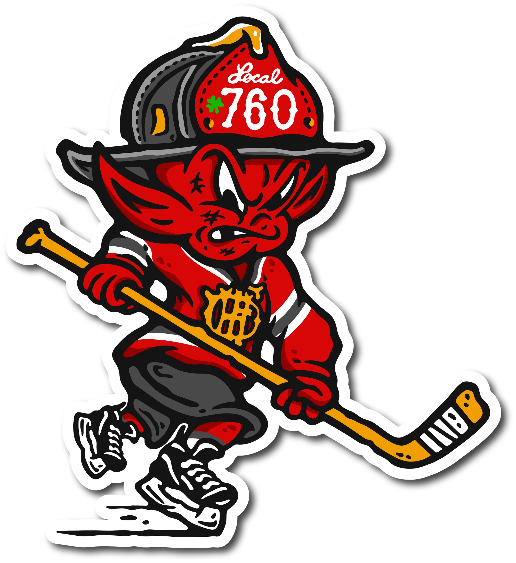 HFD Hockey Devil Decal