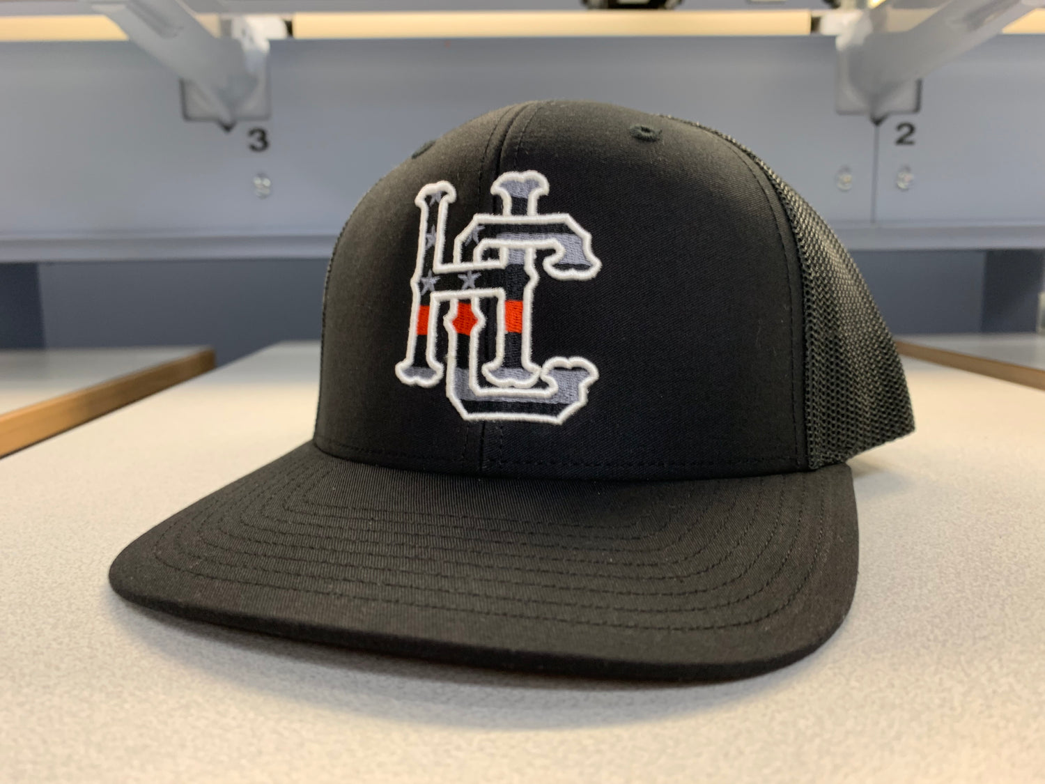 Hard Chargers Thin Red Line Snapback – TenThreeGraphics.com