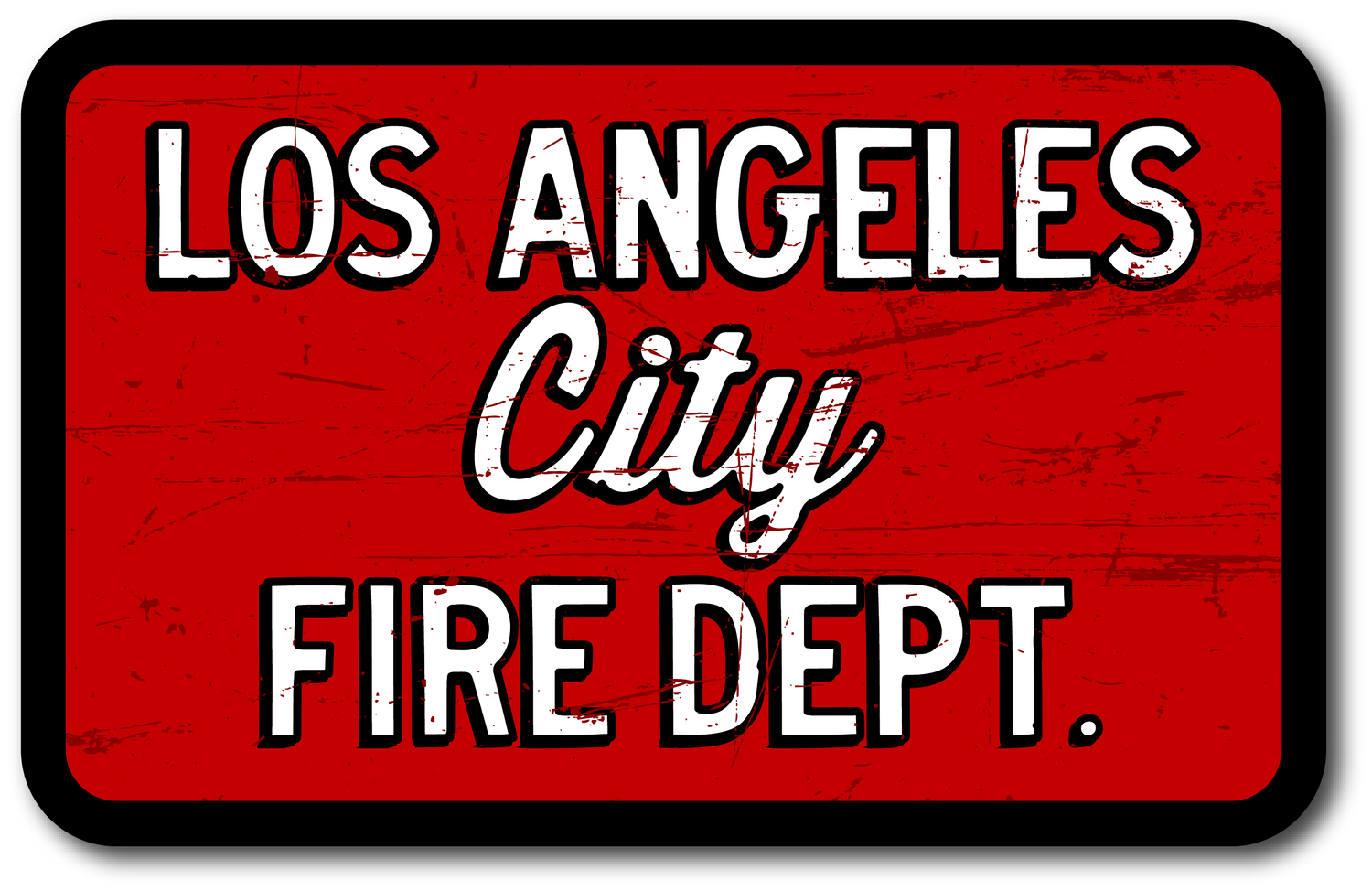 LA City Fire Decal