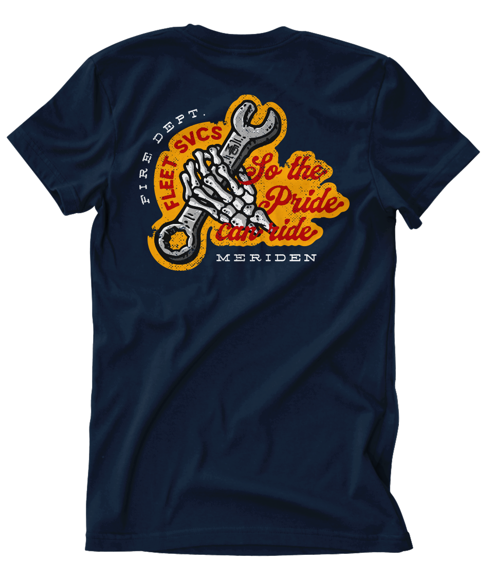 Meriden Fire (CT) Fleet Services Club Tee