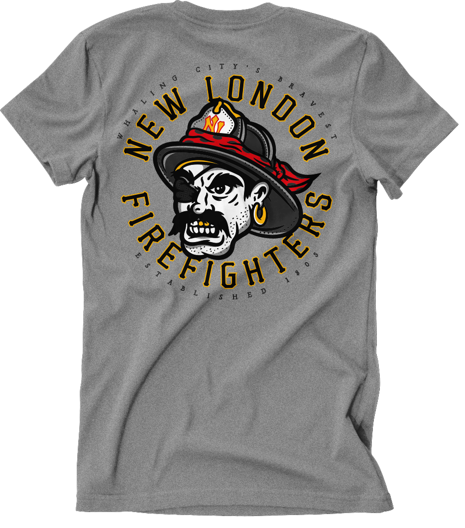 New London Firefighters Pirate Tee